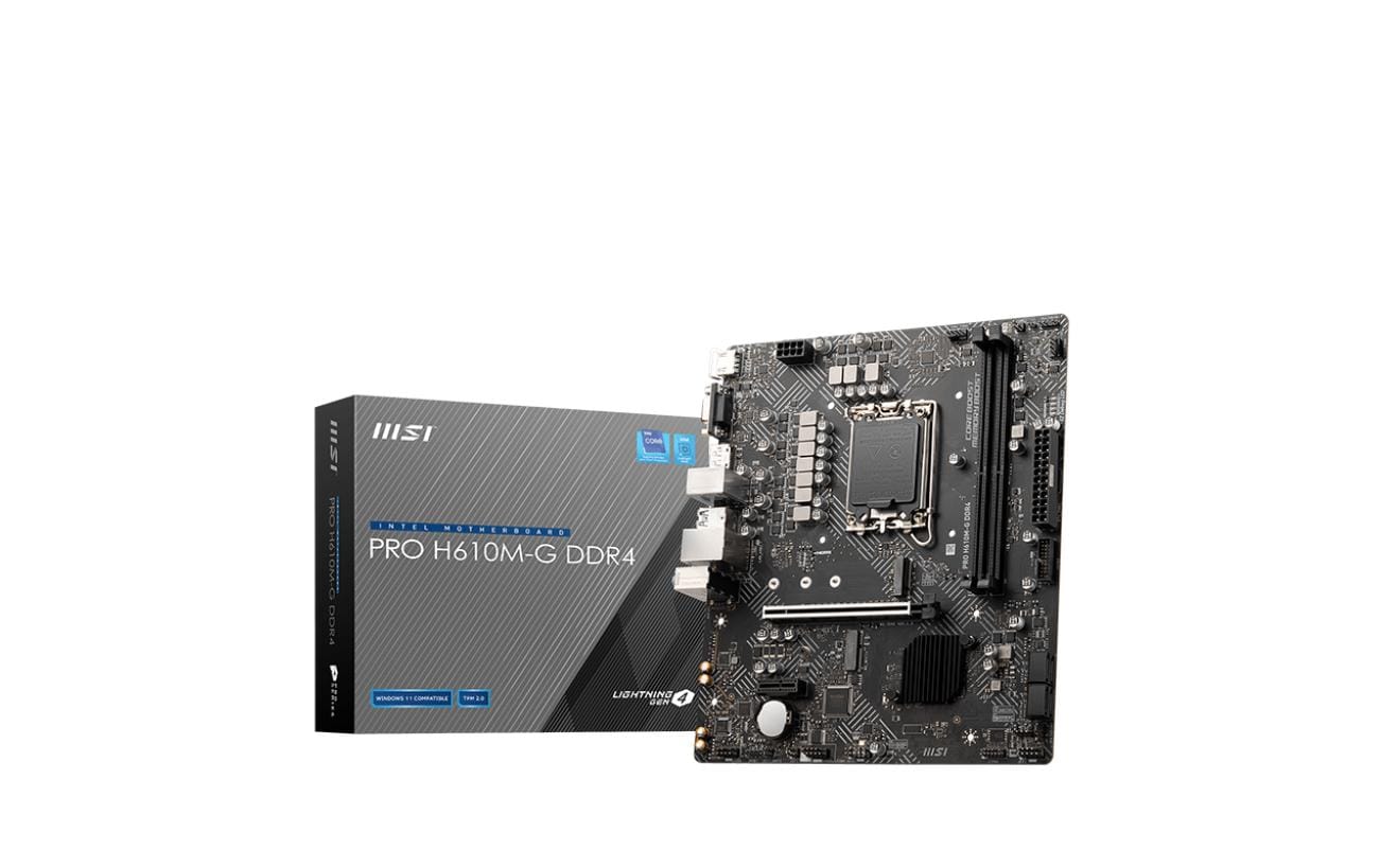 MSI PRO H610M-G DDR4, LGA1700, mATX