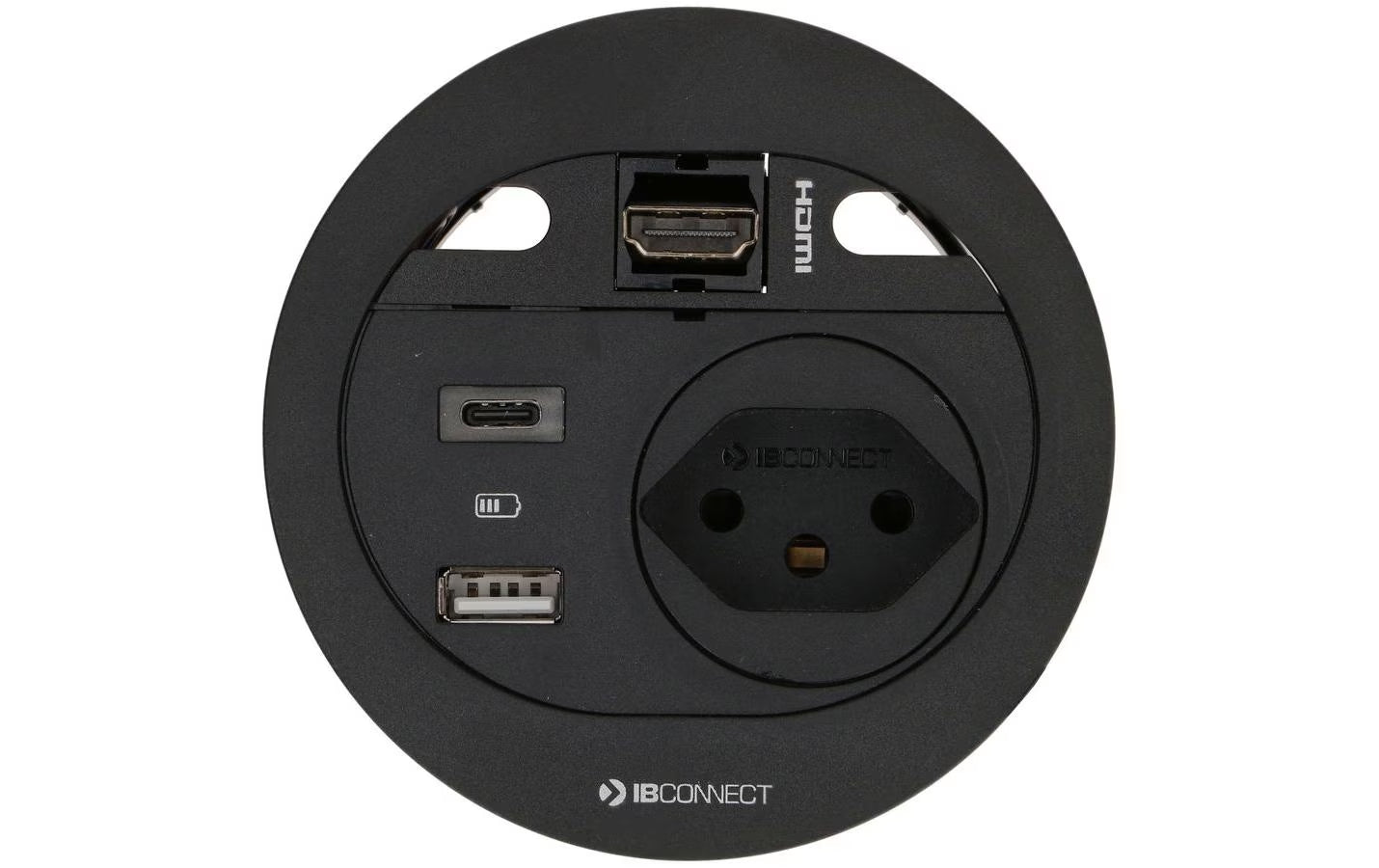 maxCONNECT DIVUS Steckdoseneinheit schwarz