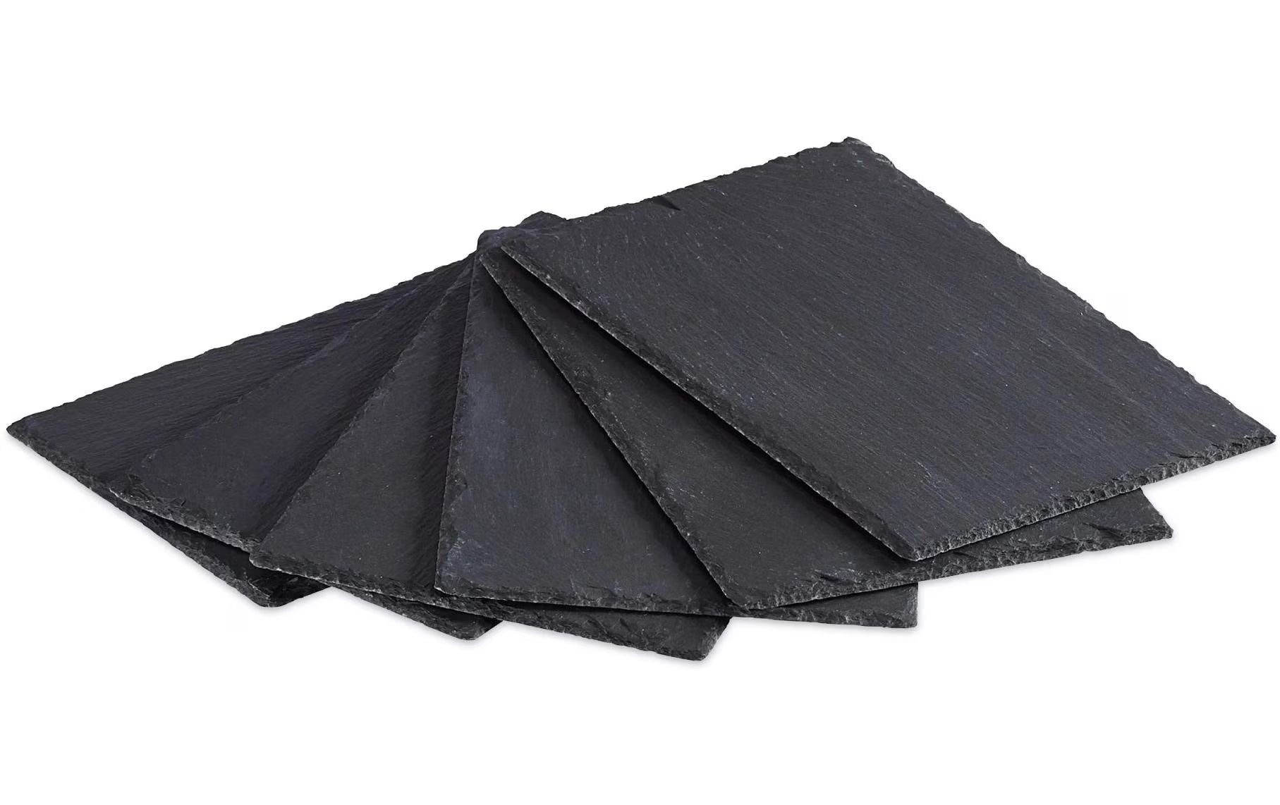 relaxdays Schiefer Platten 6er Set