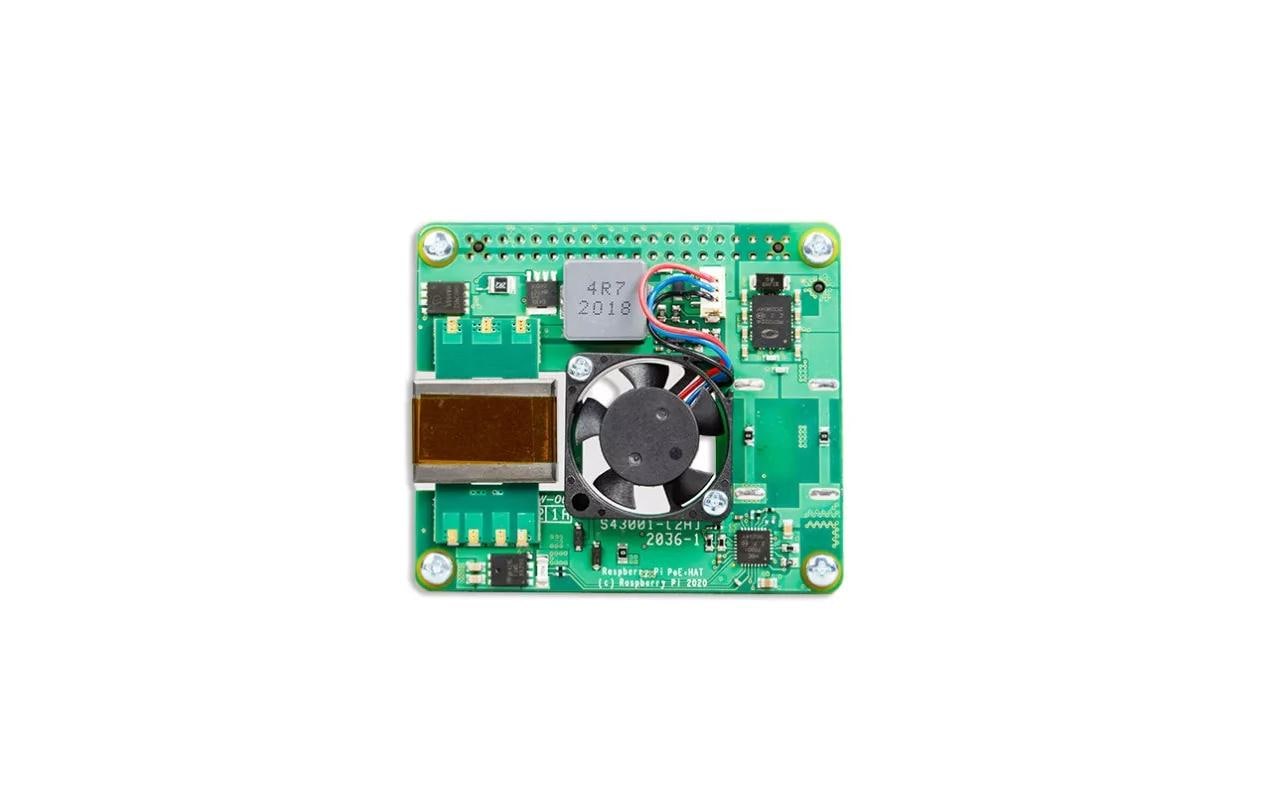 Raspberry Pi PoE+ HAT, für 4B, 3B
