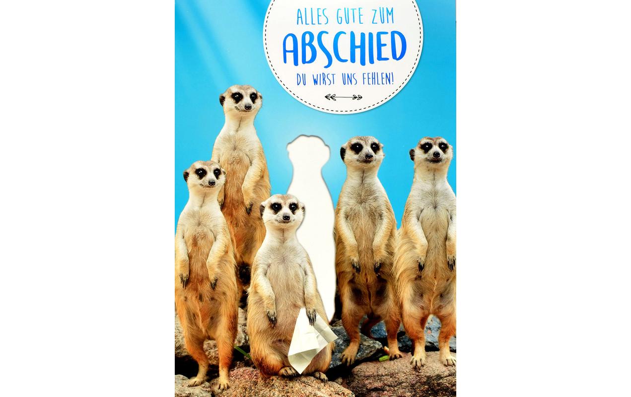 ABC Abschiedskarte Erdmännchen