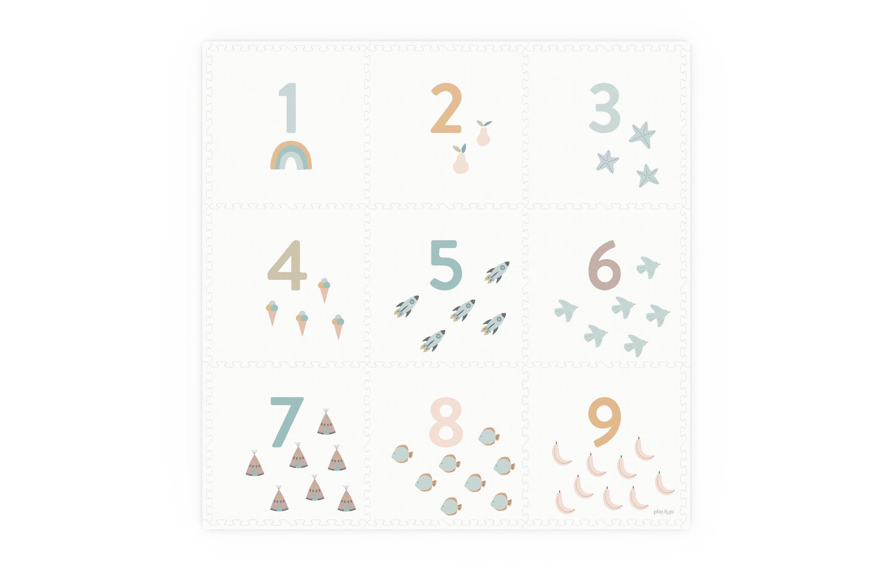 Numbers Puzzlemat 180 x 180 / 9 Teile