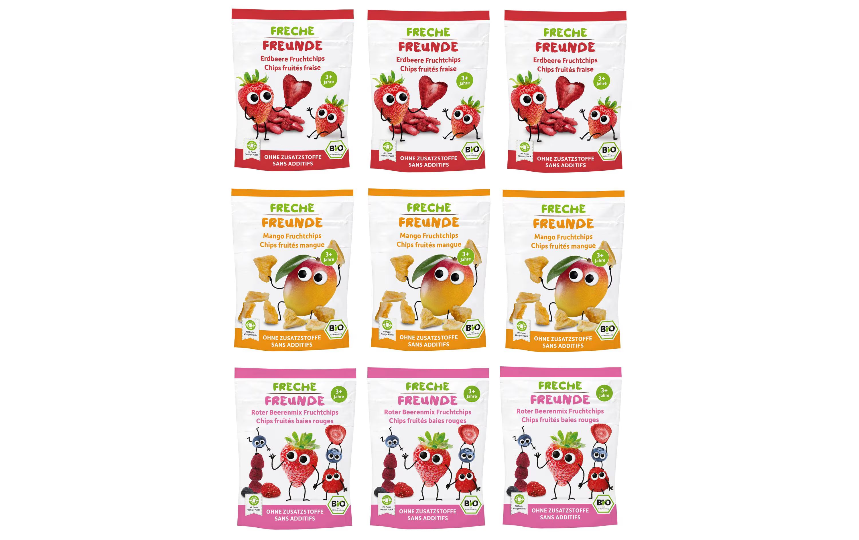 Freche Freunde Fruchtchips Mix-Pack