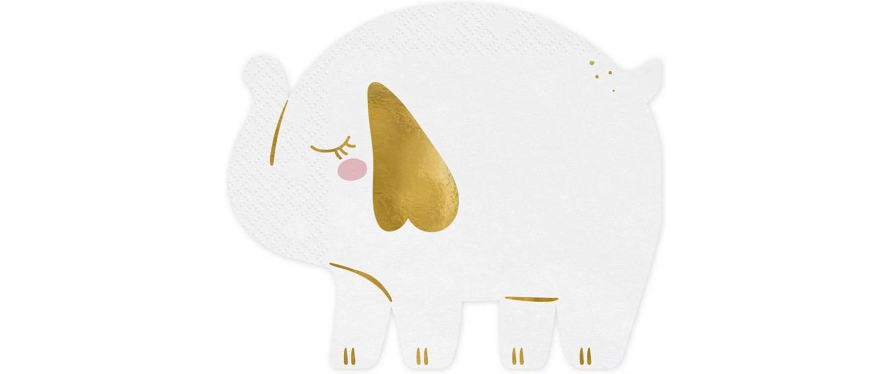Partydeco Servietten Elefant