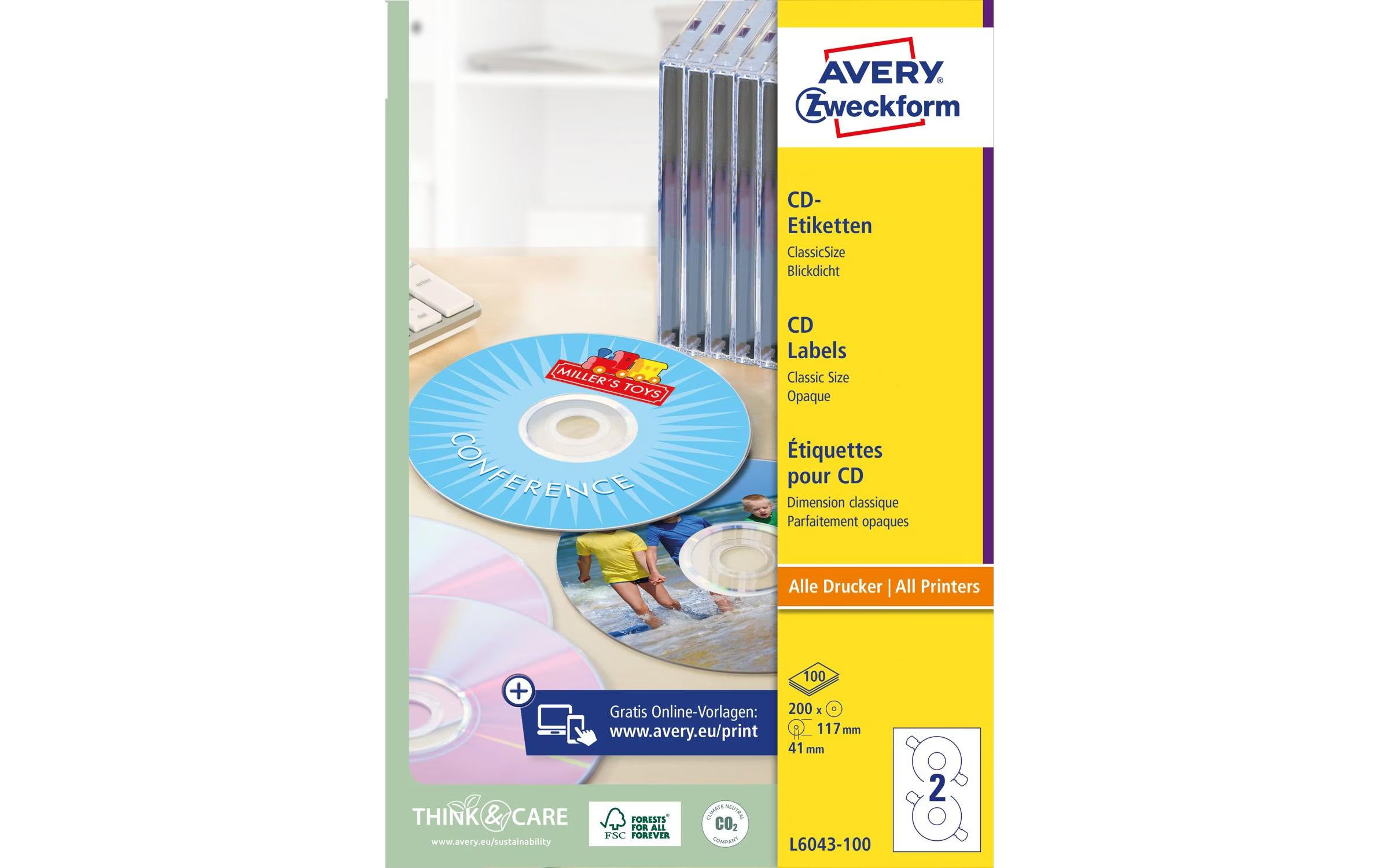 Avery Zweckform CD-Etiketten