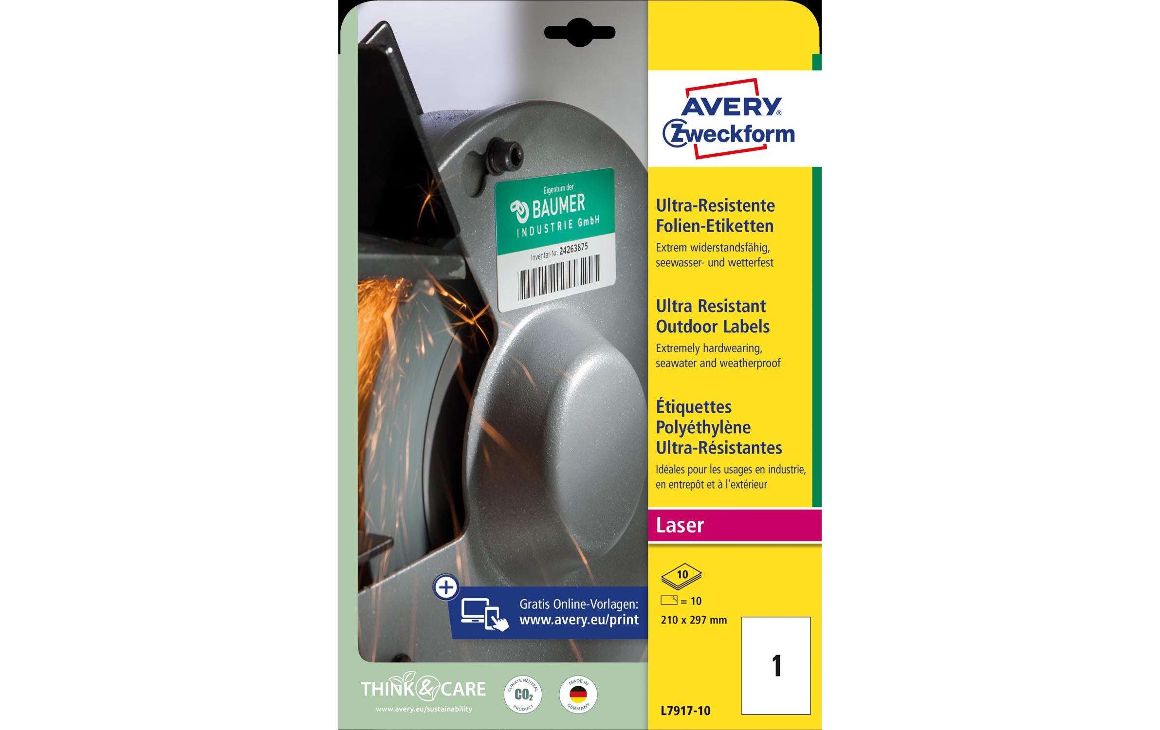 Avery Zweckform Etik. ultra-resistent