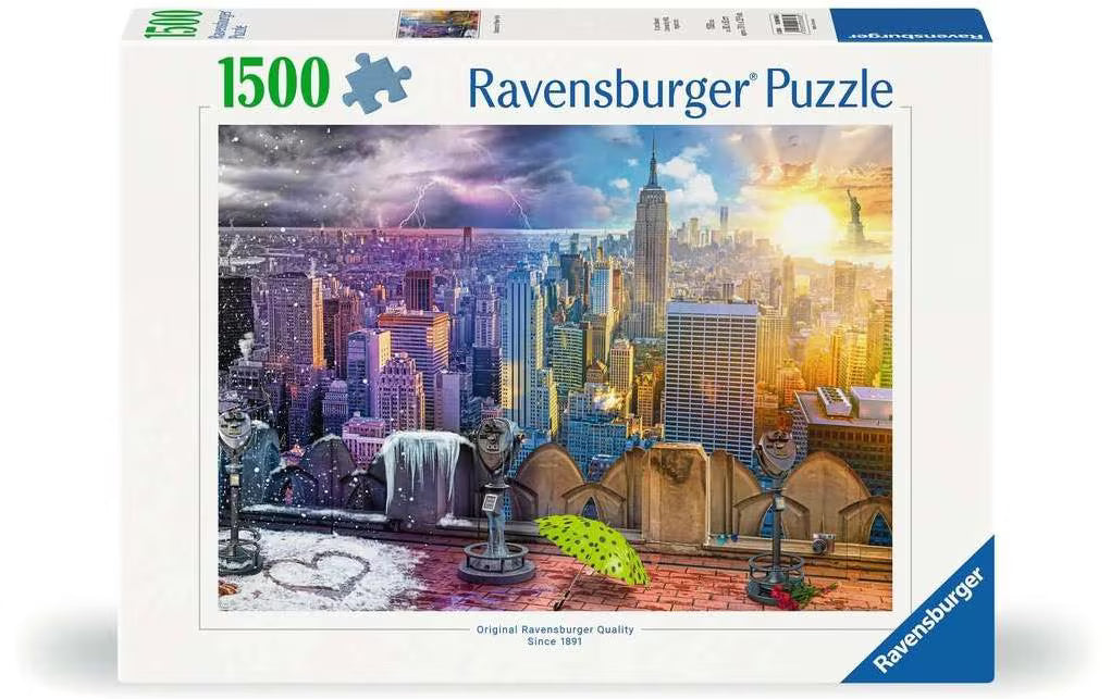 Puzzle New York im Winter und Sommer