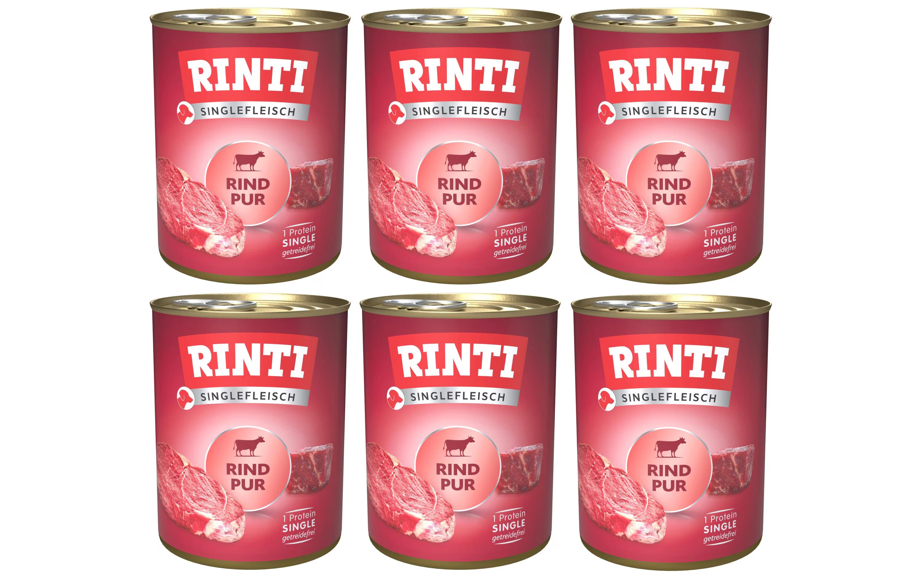 Rinti Nassfutter Singlefleisch Dose Rind