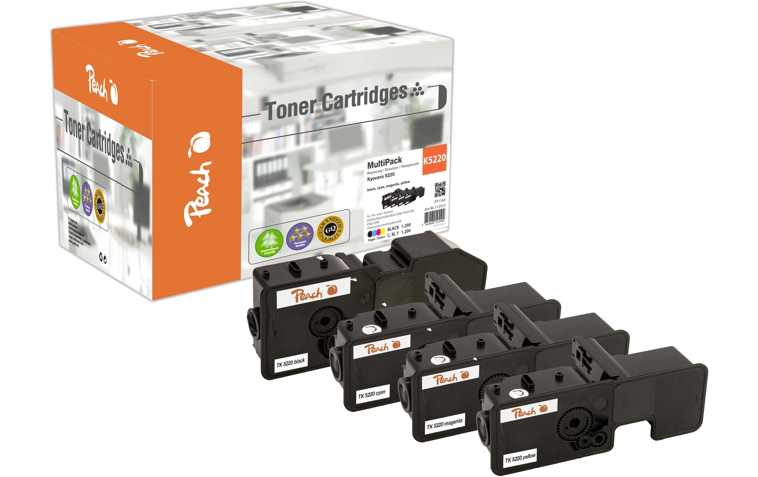 Peach Toner Kyocera TK-5220 MultiPack