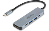 DICOTA USB-C 5-in-1 Video Hub 4K PD 100W