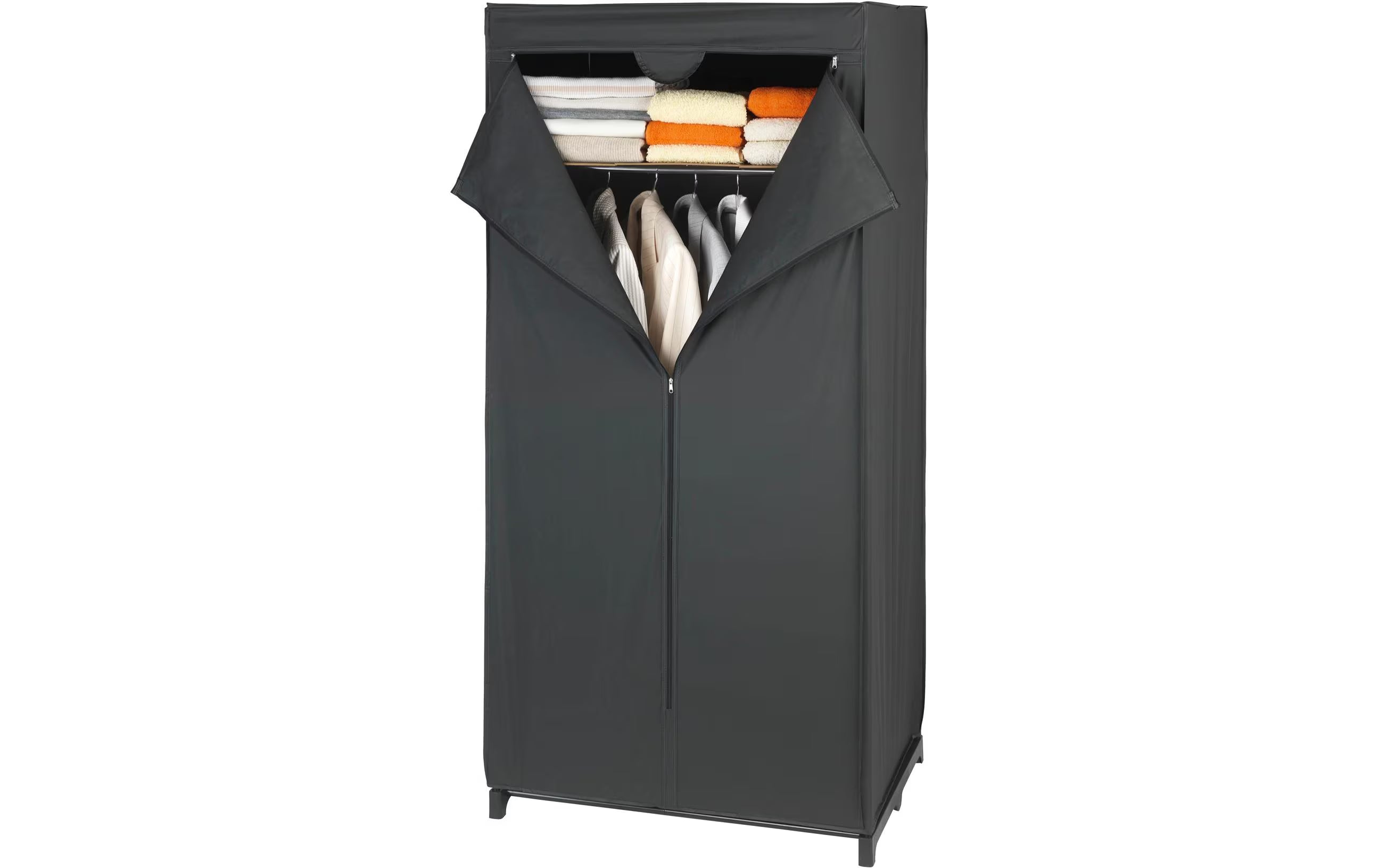 Wenko Kleiderschrank Deep Black mit Ablage