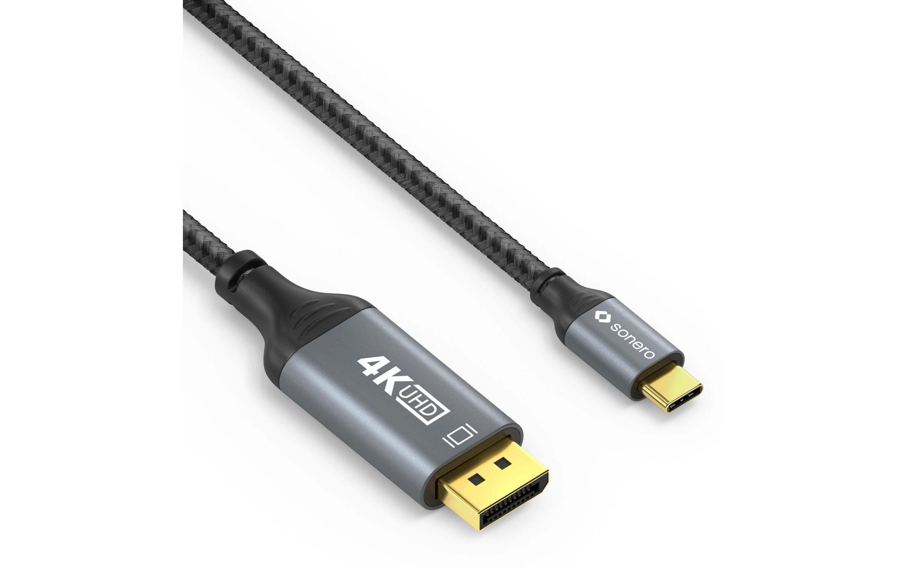 Sonero USB-C - Displayport Kabel, 2.0m