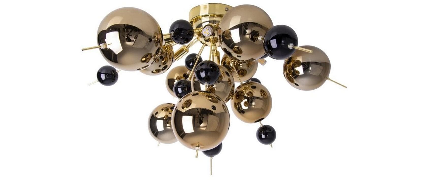 Näve Explosion Deckenleuchte schwarz/gold