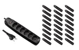 F.power Steckdosenleiste 6xT13 KIT25