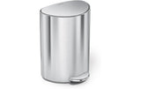 Simplehuman, Abfalleimer 6 l, Silber gebürs
