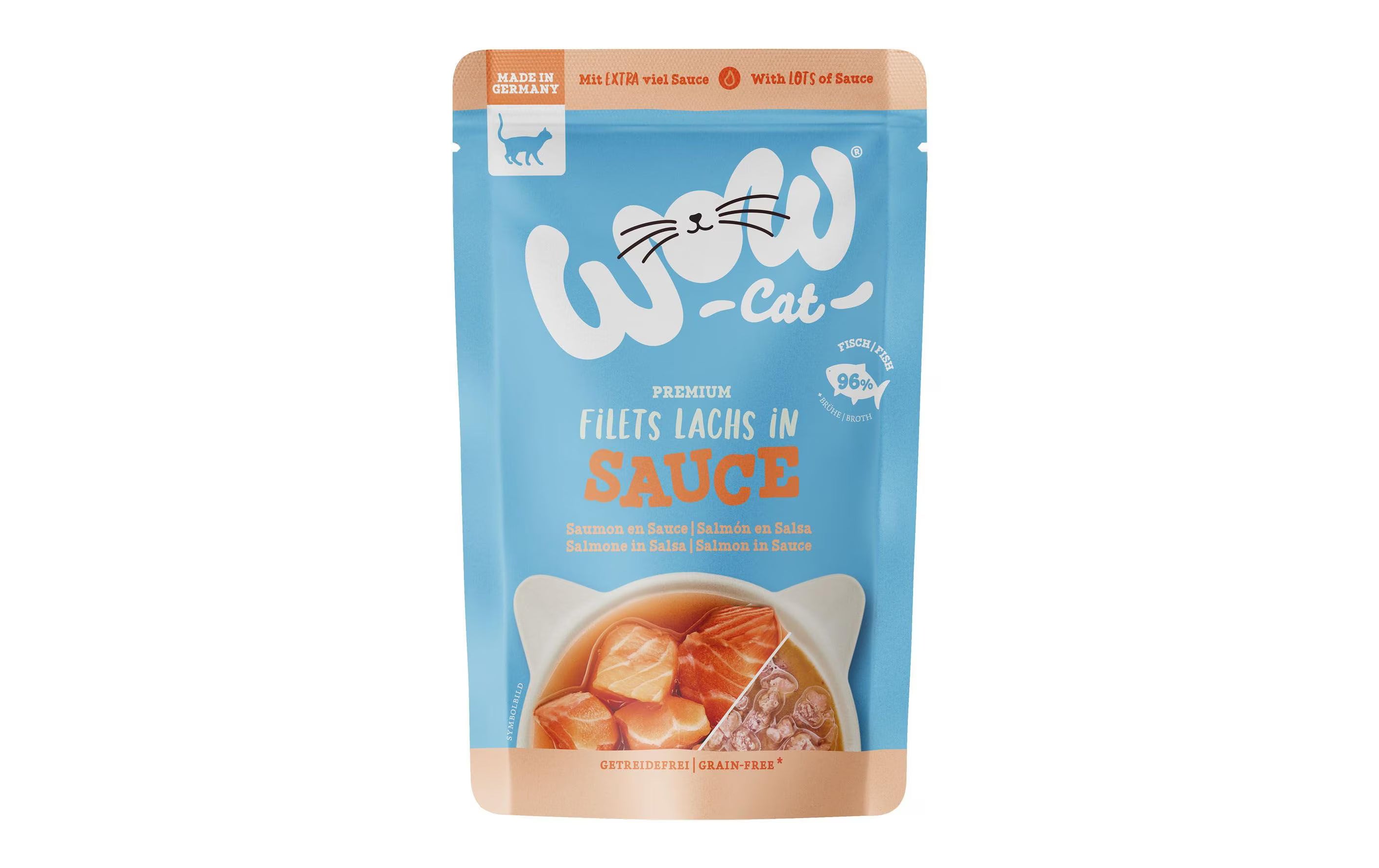 WOW Nassfutter Lachs in Sauce,