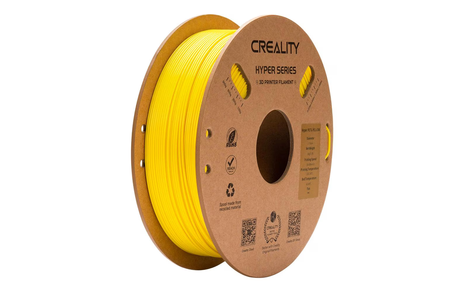 Creality, Filament PETG Hyper Gelb, 1.75 mm