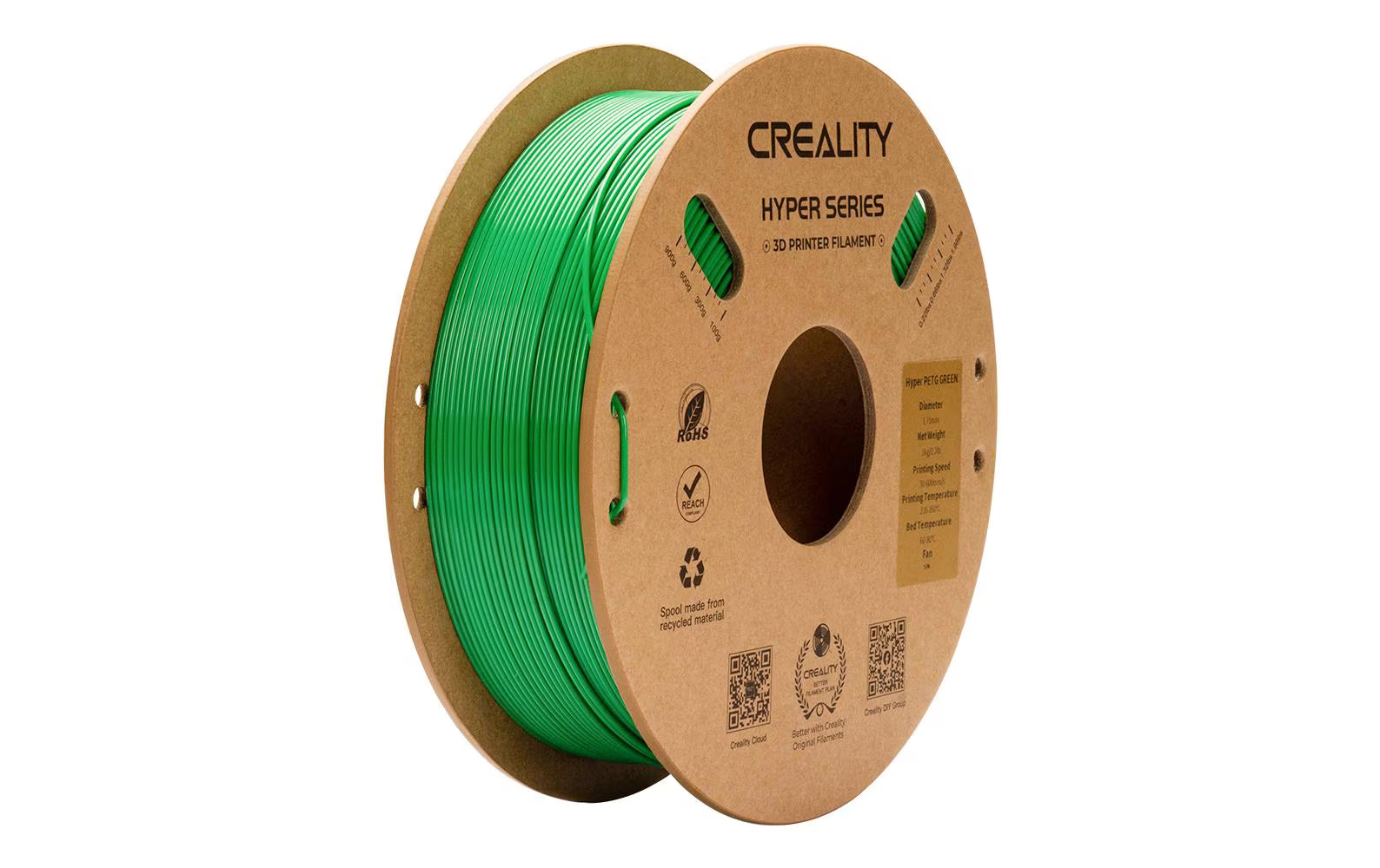 Creality, Filament PETG Hyper Grün, 1.75 mm