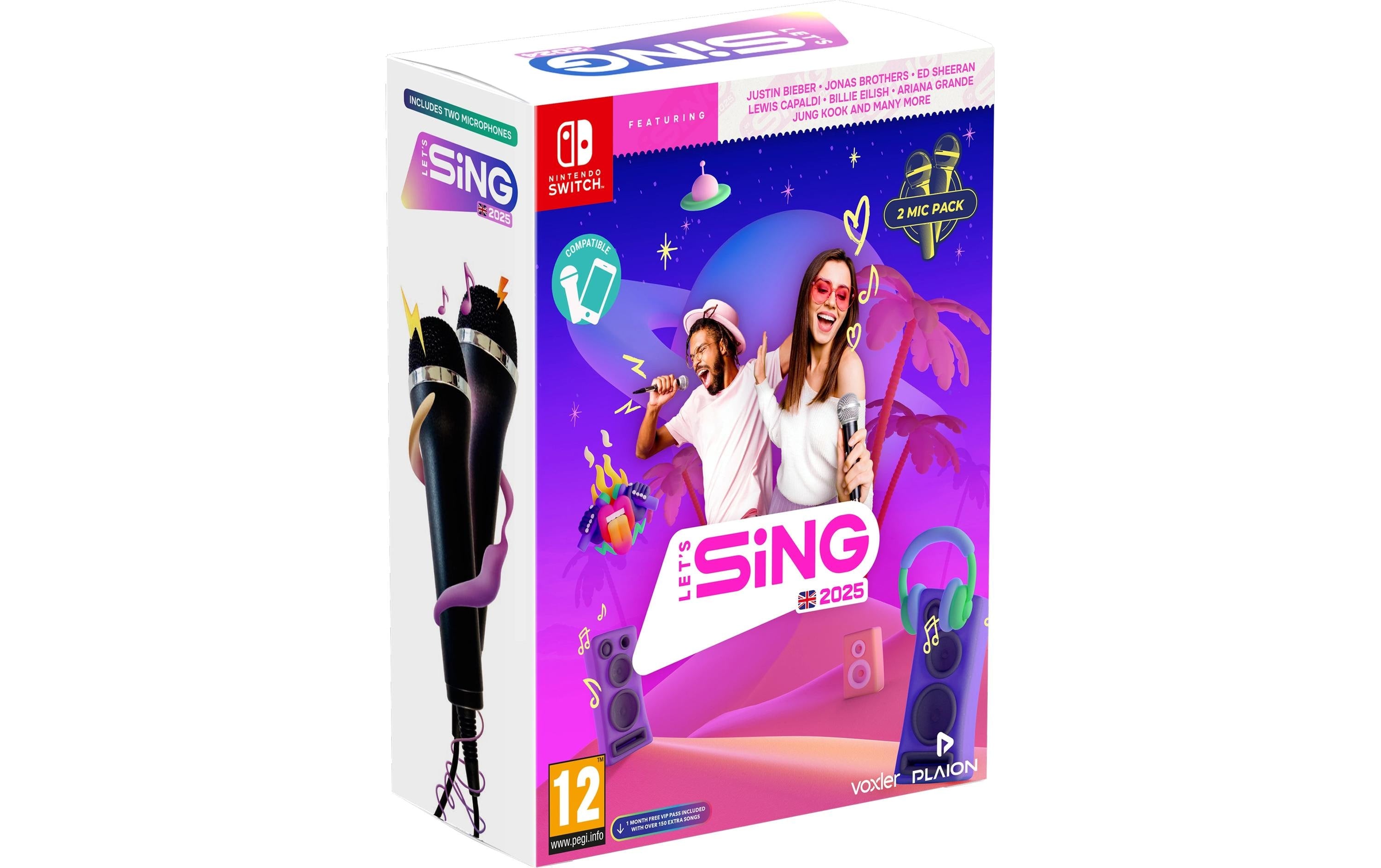 Let's Sing 2025 + 2 Mics, Switch