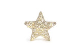 STT LED Dekoration Gold standing star