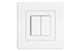 Feller EDIZIOliv Schalter SCH3+3, UP, weiss