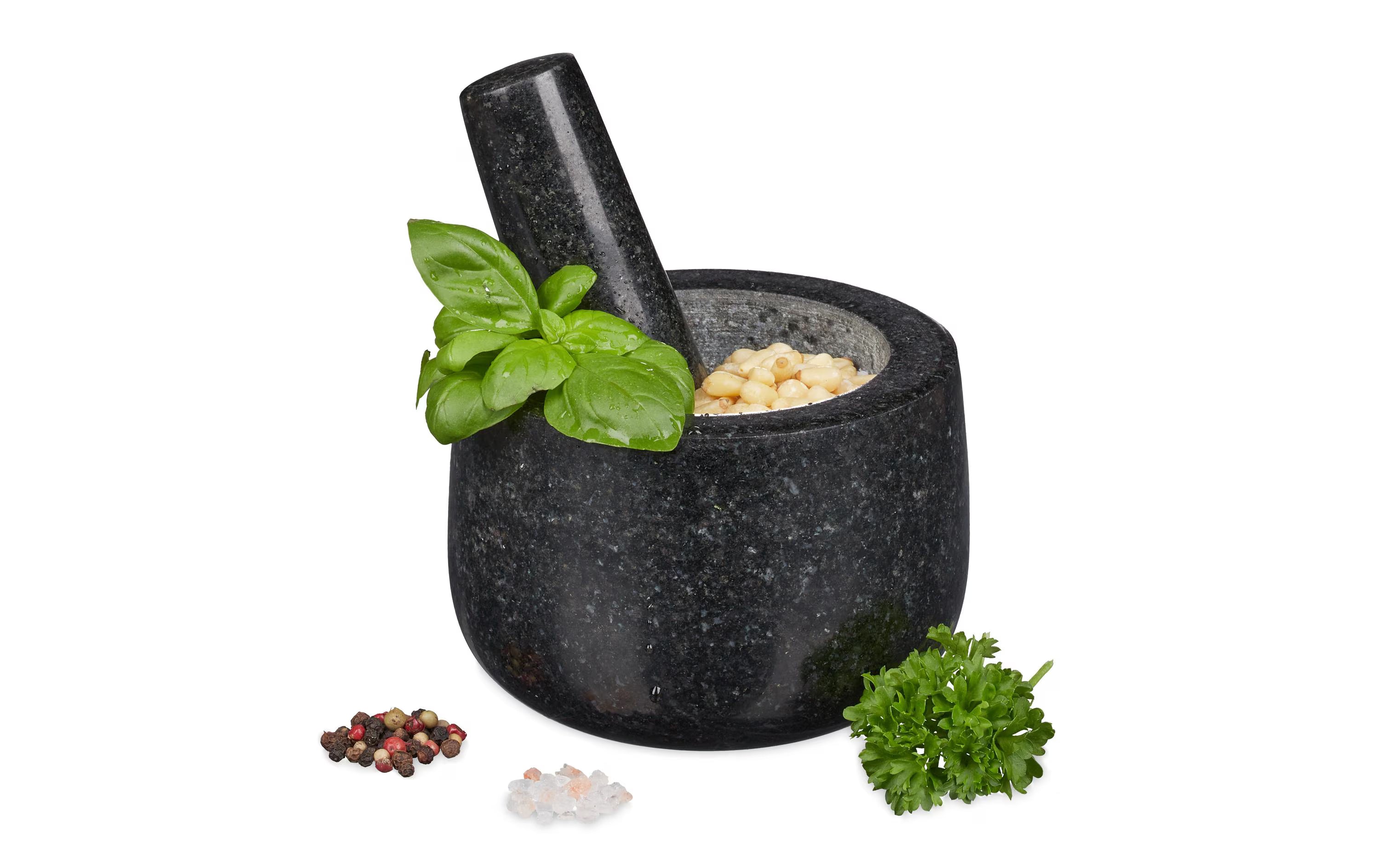 relaxdays Mörser mit Stössel 12cm