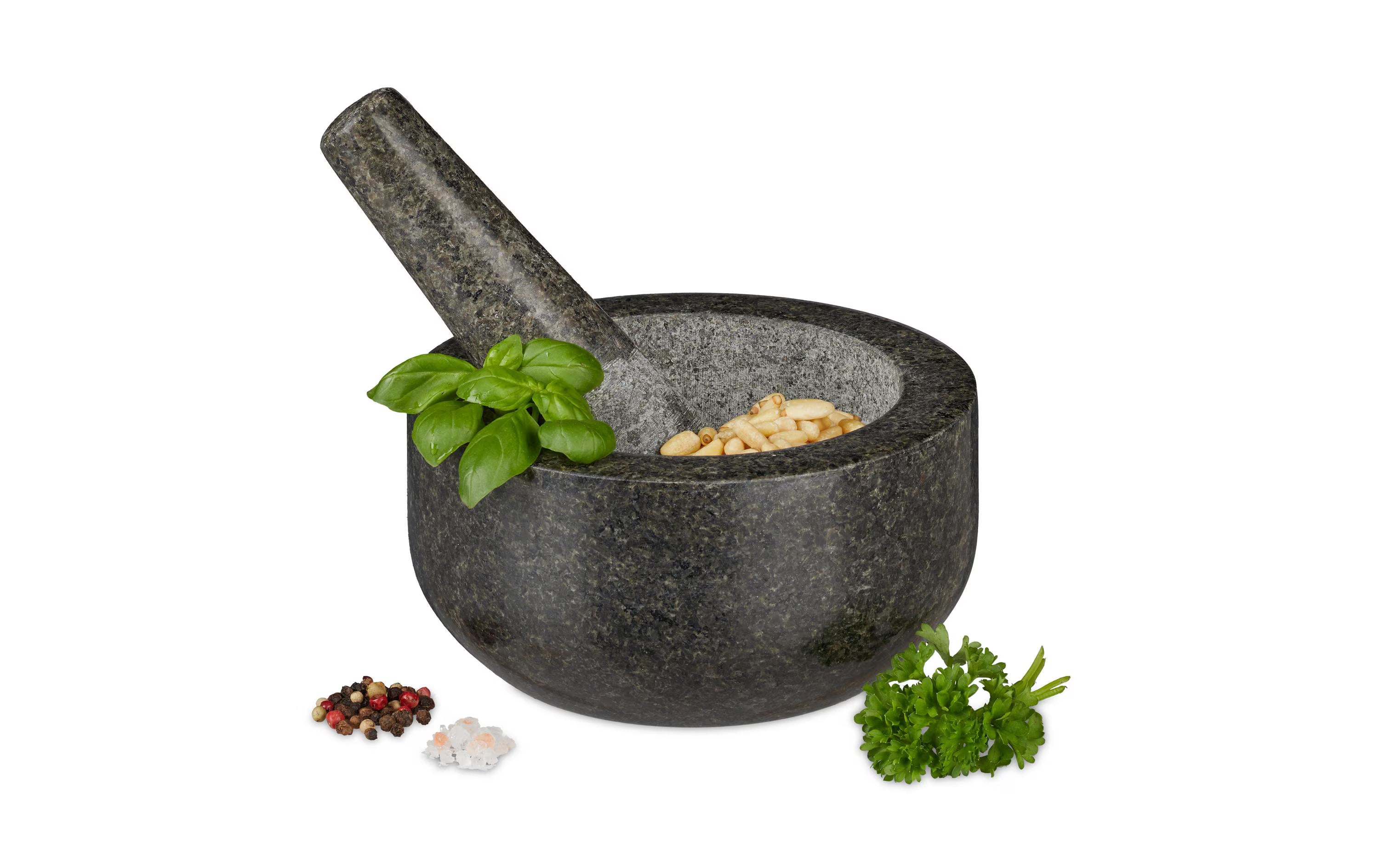 relaxdays Mörser mit Stössel 16cm