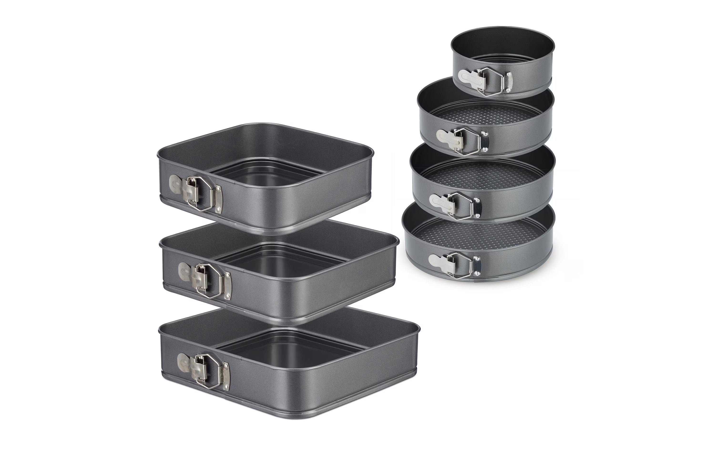 relaxdays Springformen-Set rund & Eckig