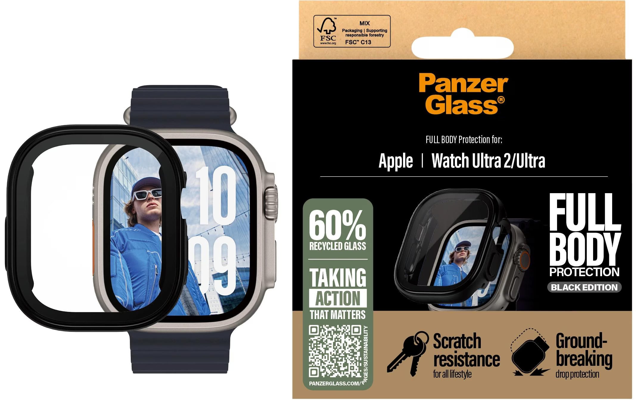 PANZERGLASS Full Body (Std), Schwarz