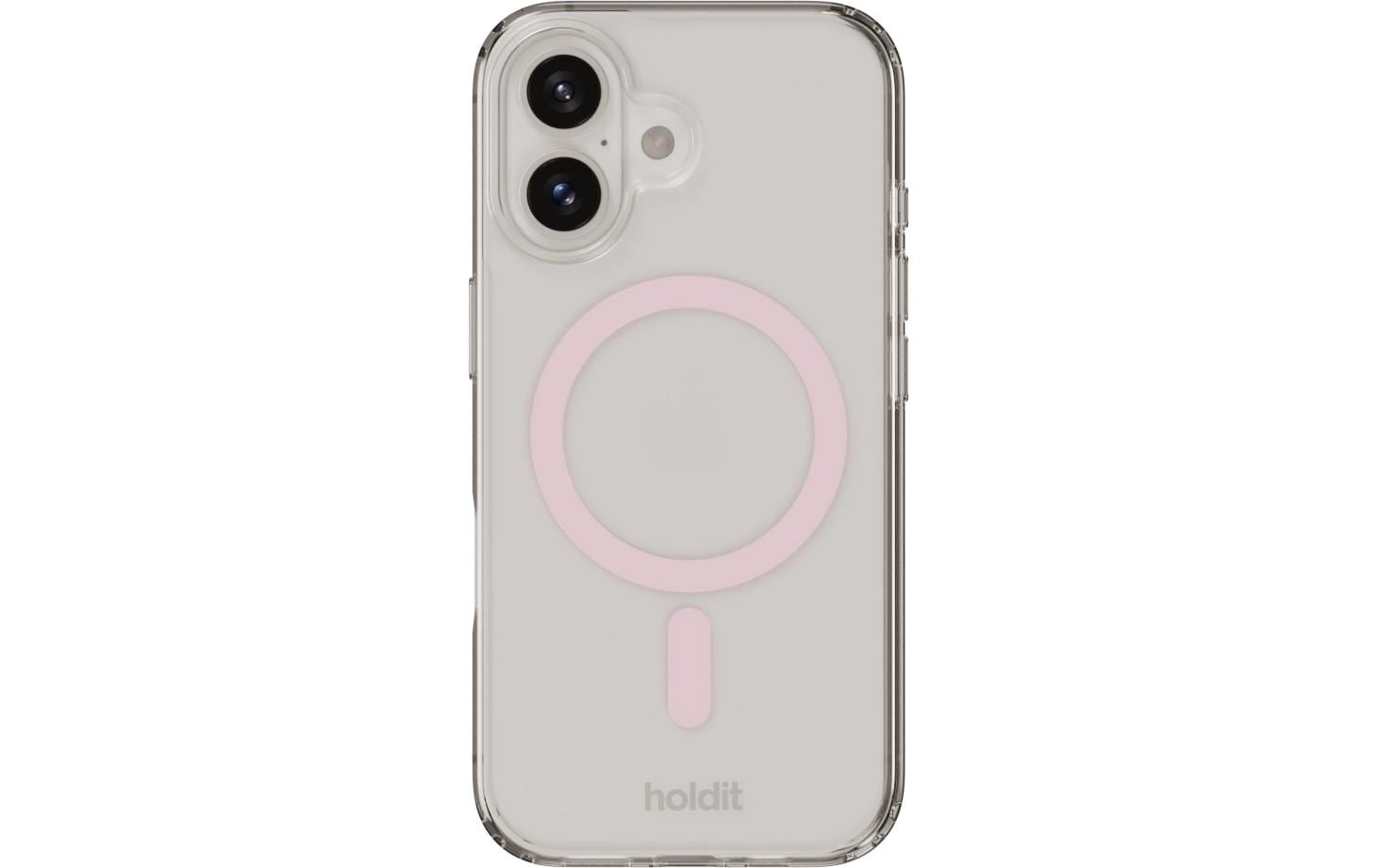 Holdit MagSafe Case Pink/Transparent