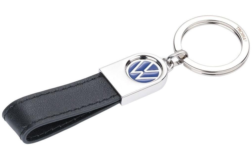 TROIKA Schlüsselanhänger VW Lederschlaufe