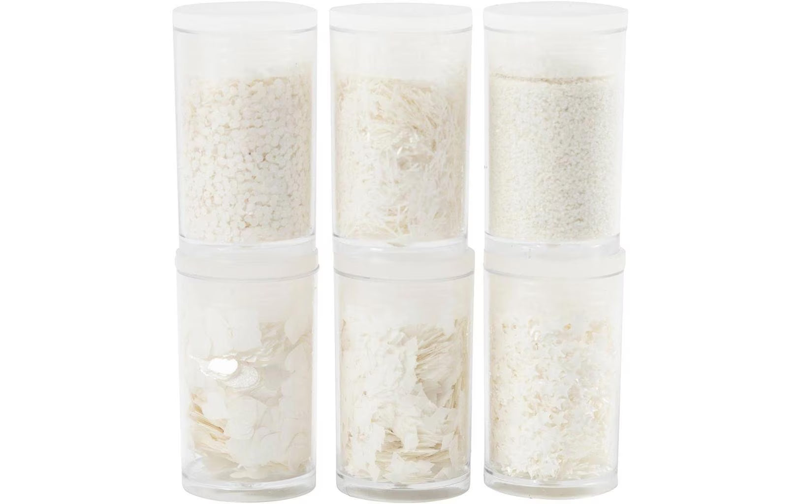 Creativ Company, Glitzerset Weiss, 6 x 5 g