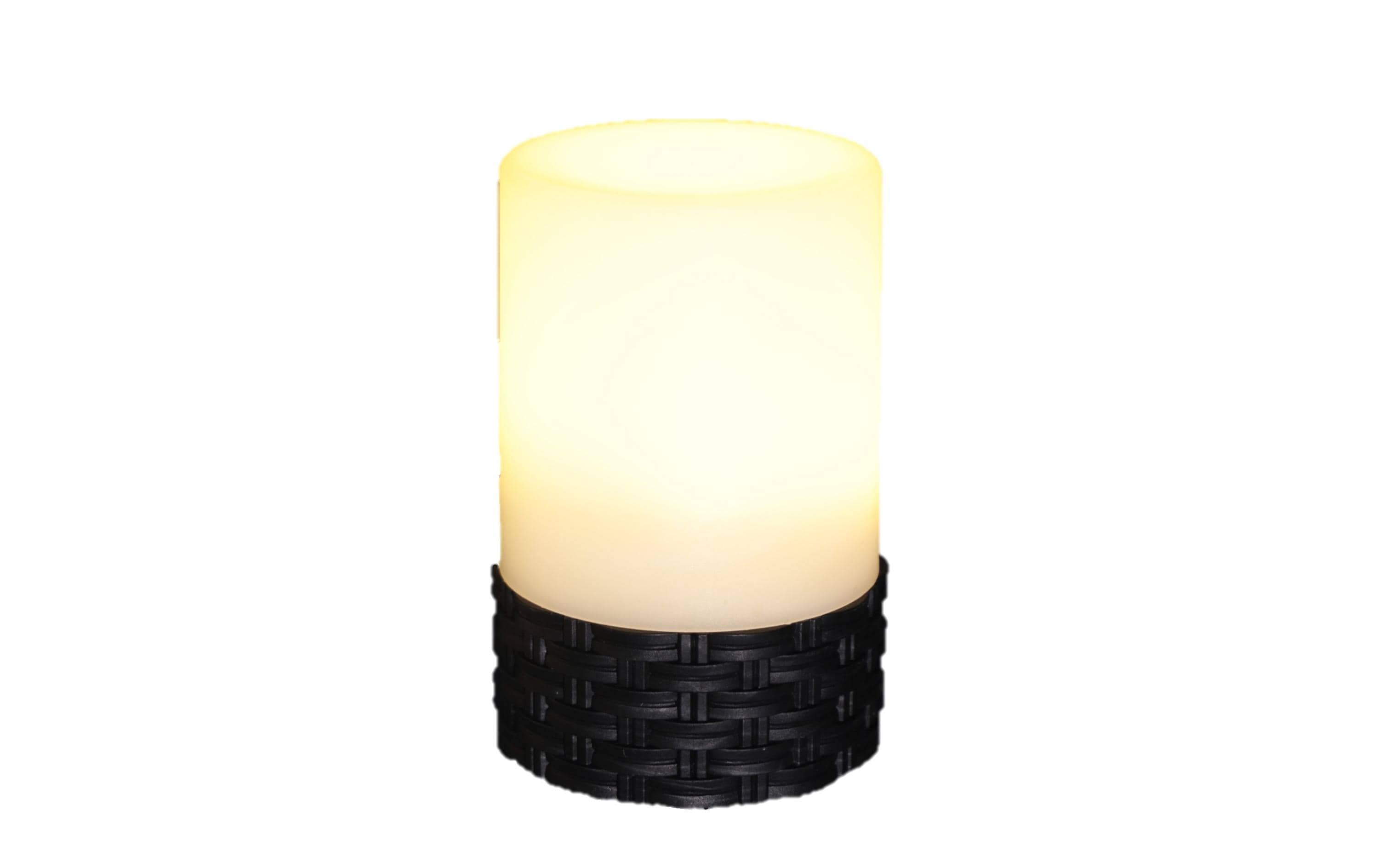 Dameco LED Solar Rattan Tisch Leuchte