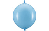 Partydeco Kettenluftballons hellblau