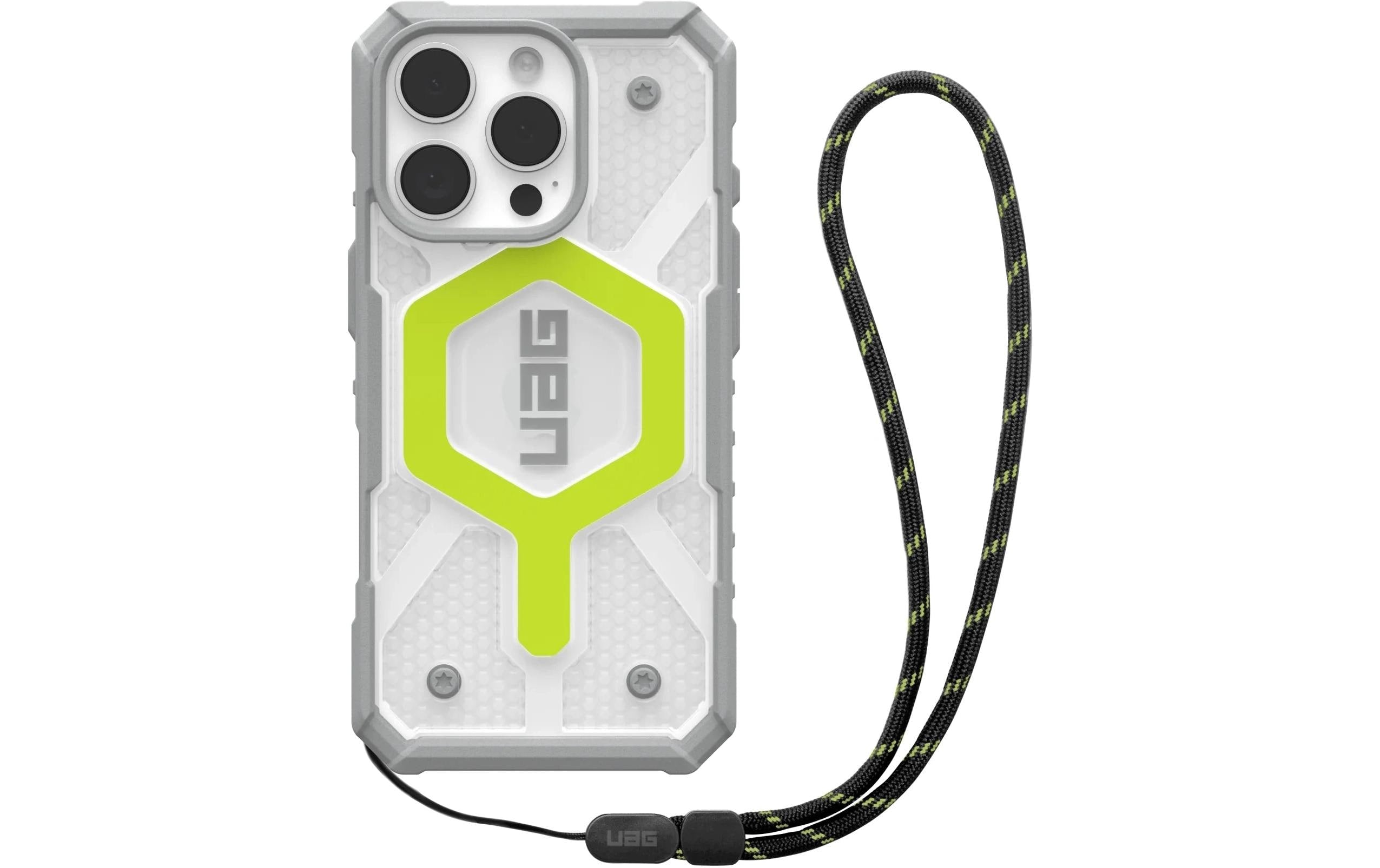 UAG Pathfinder Clear Mag+Lanyard neon