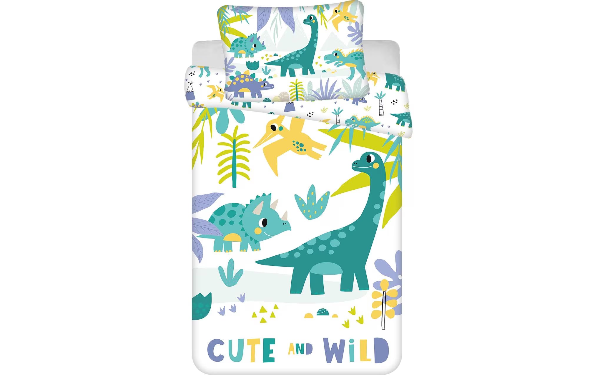 Jerry Fabrics Kinderbettwäsche Dino cute &