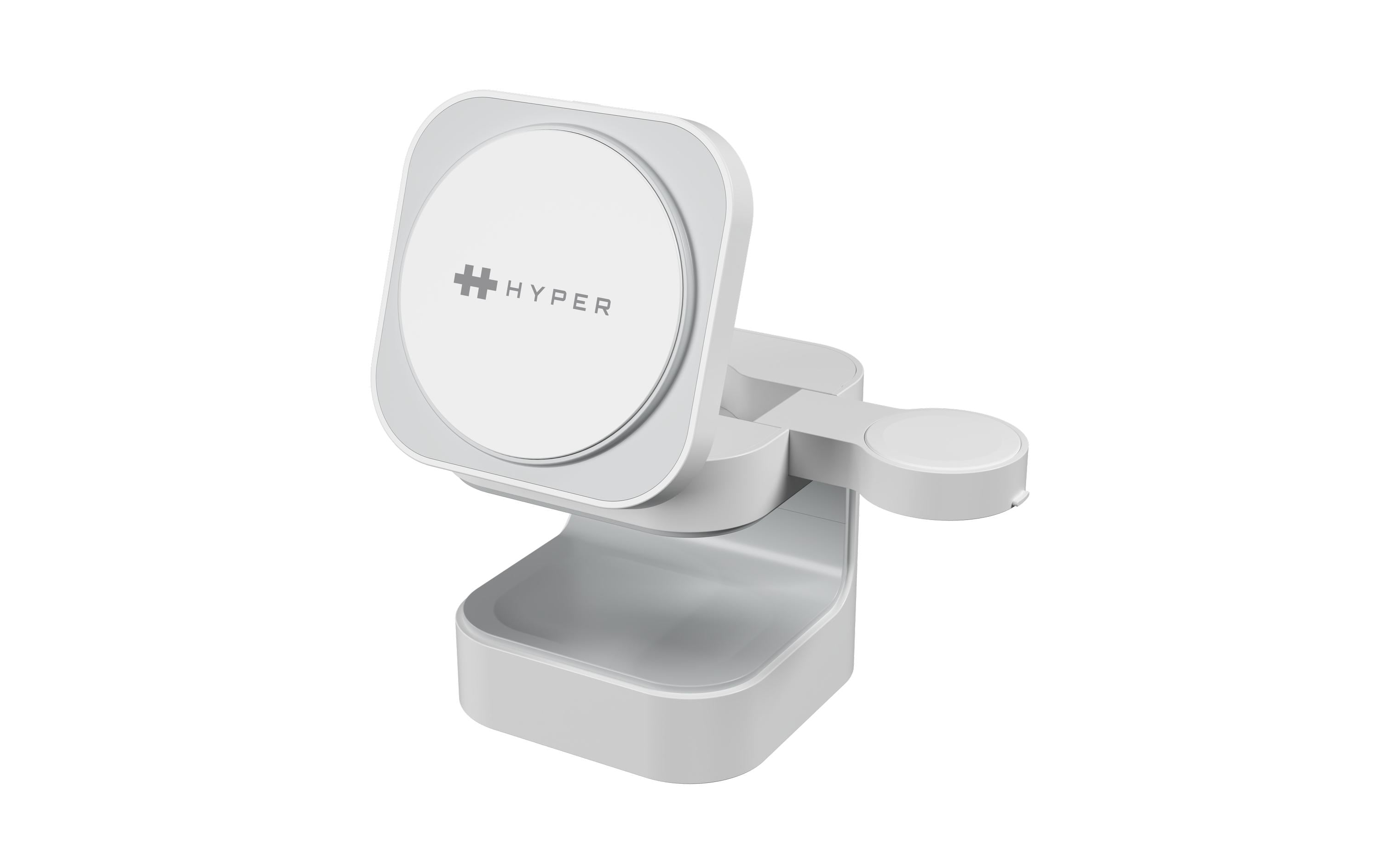 HYPER Qi2 3-in-1 Magnetic Charging Stand