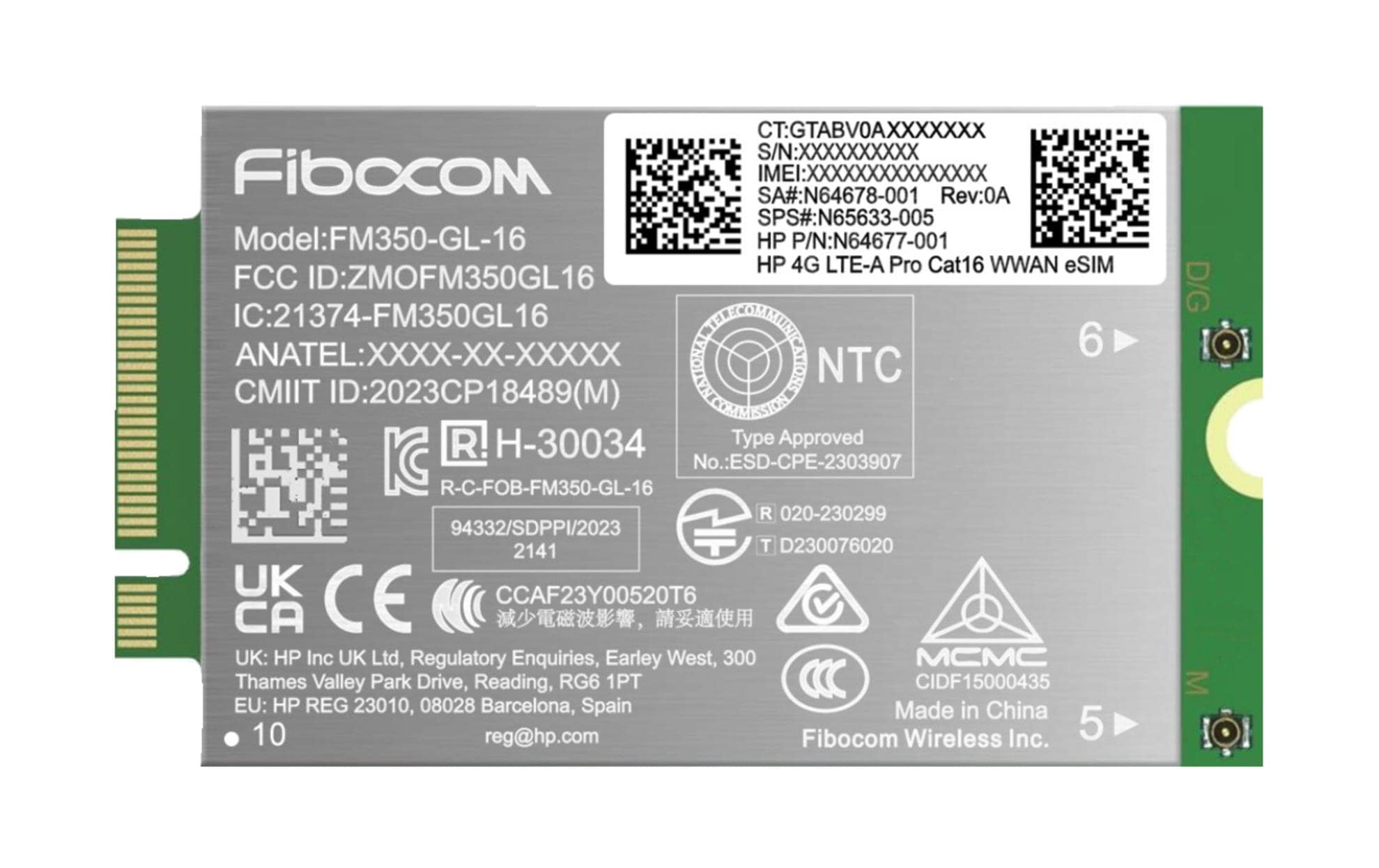 HP 4G LTE-Advanced WWAN G11