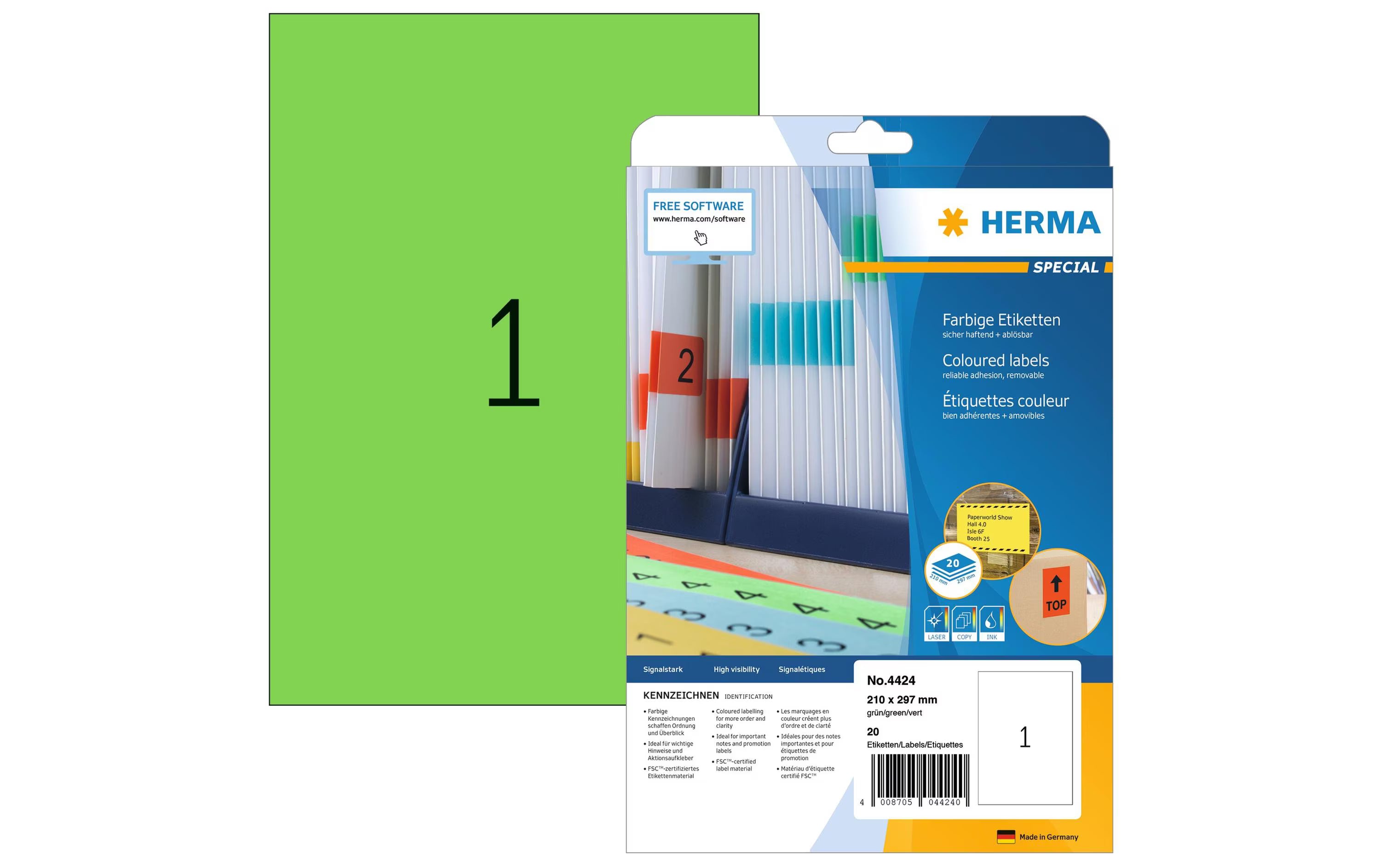 HERMA Universal-Etiketten A4 Ablösbar