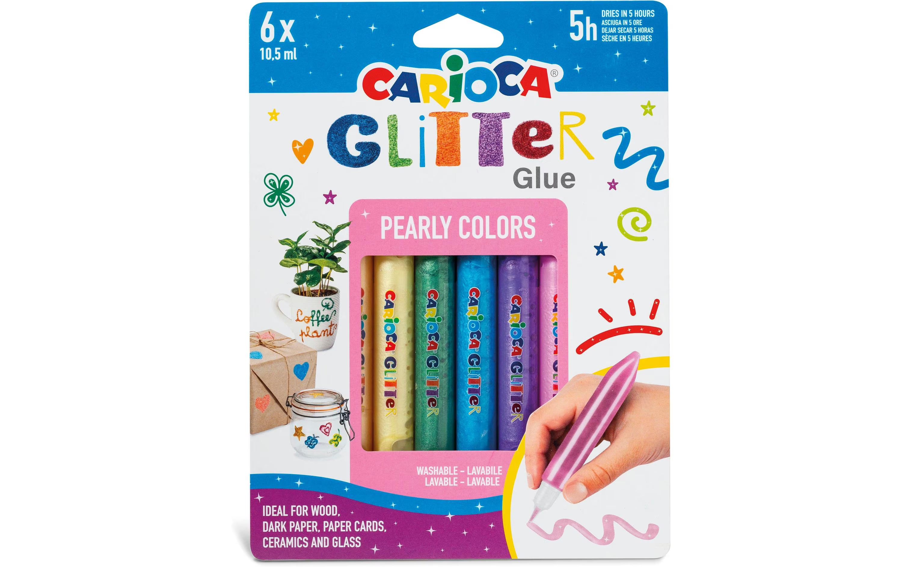 Carioca Glitzerstift Glitter Glue Pearl