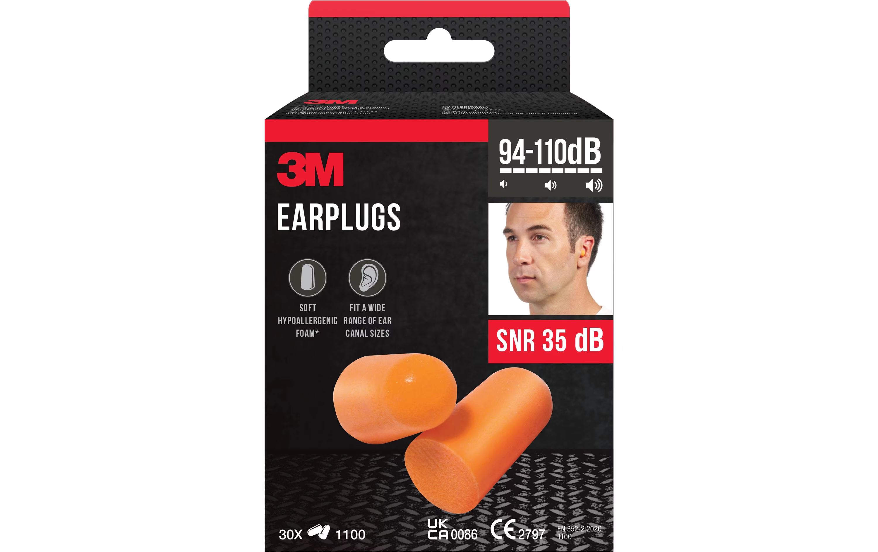 3M Gehörschutzstöpsel, orange