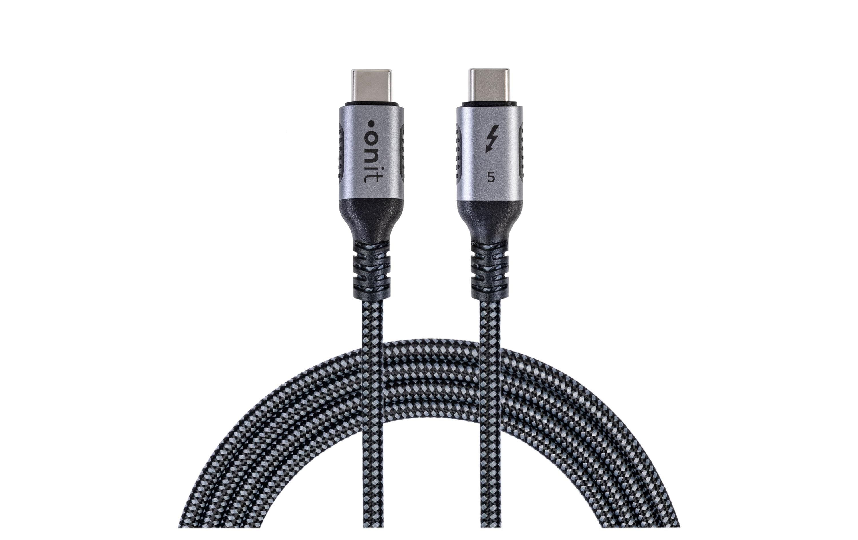 onit Thunderbolt5-Kabel C-C schw/gr 0.5m