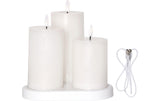 Star Trading LED Pillar Kerze Charge 3P