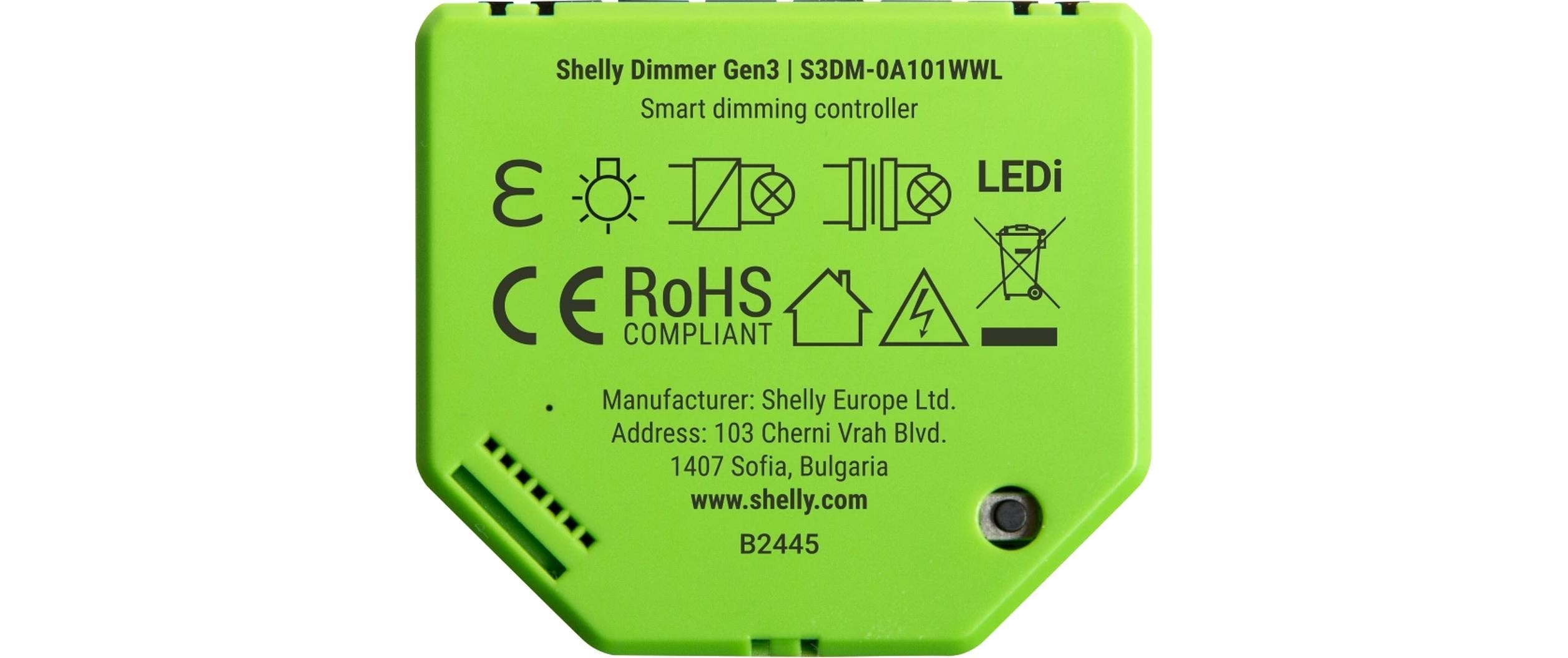 Shelly dimmer SL WiFi-DimmerGen3