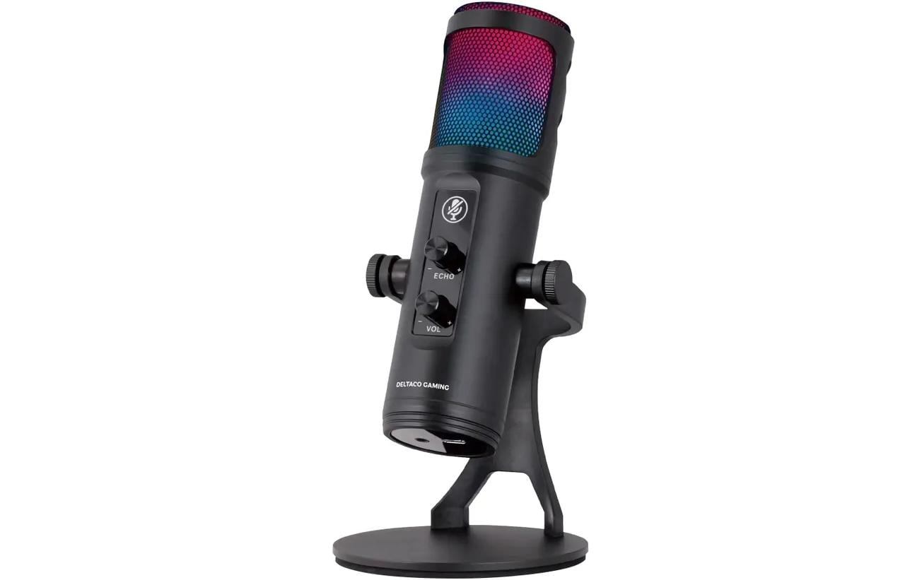Deltaco RGB Microphone GAM-171 Black