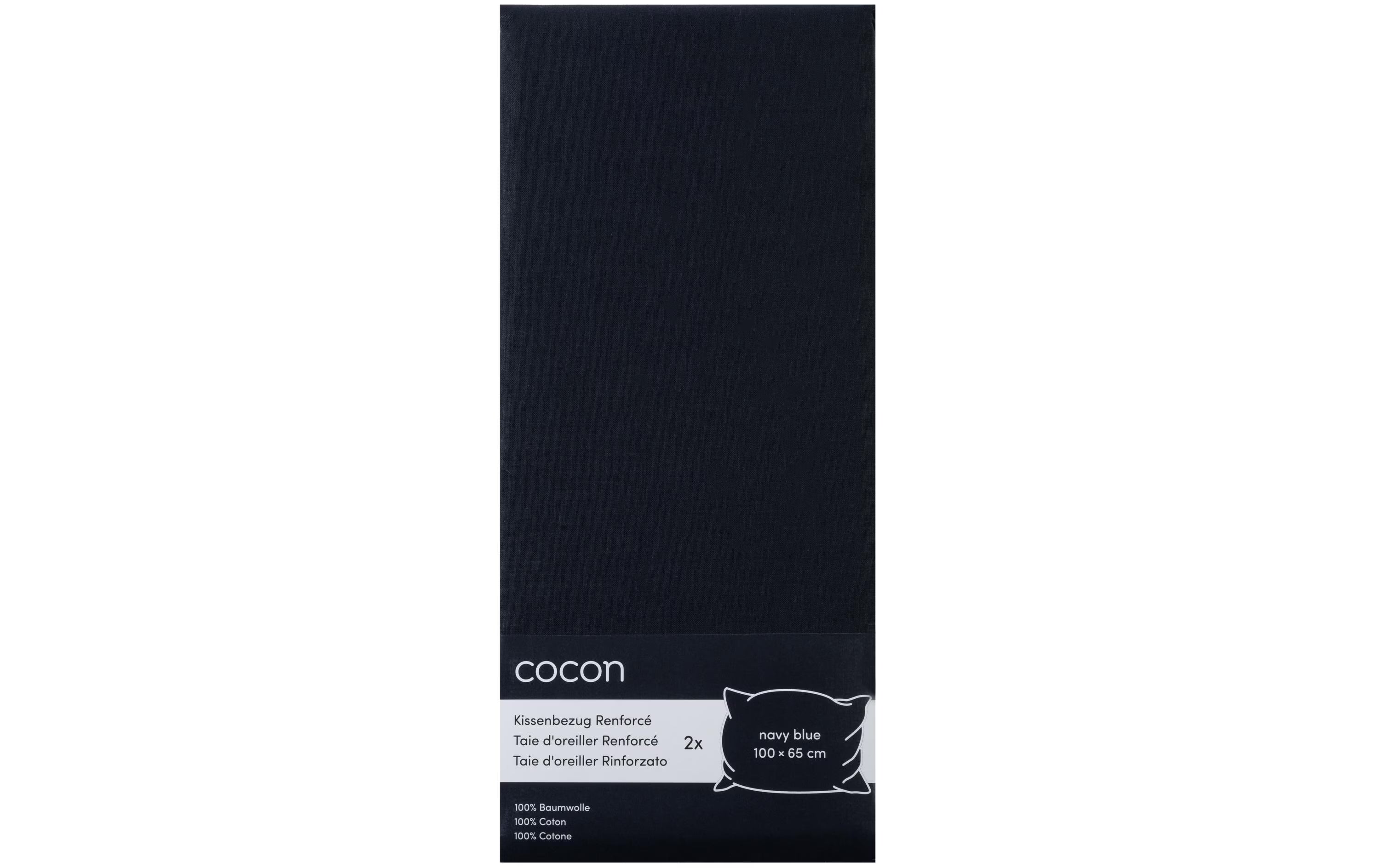 COCON Kissenbezug Renforcé 100 x 65 cm,