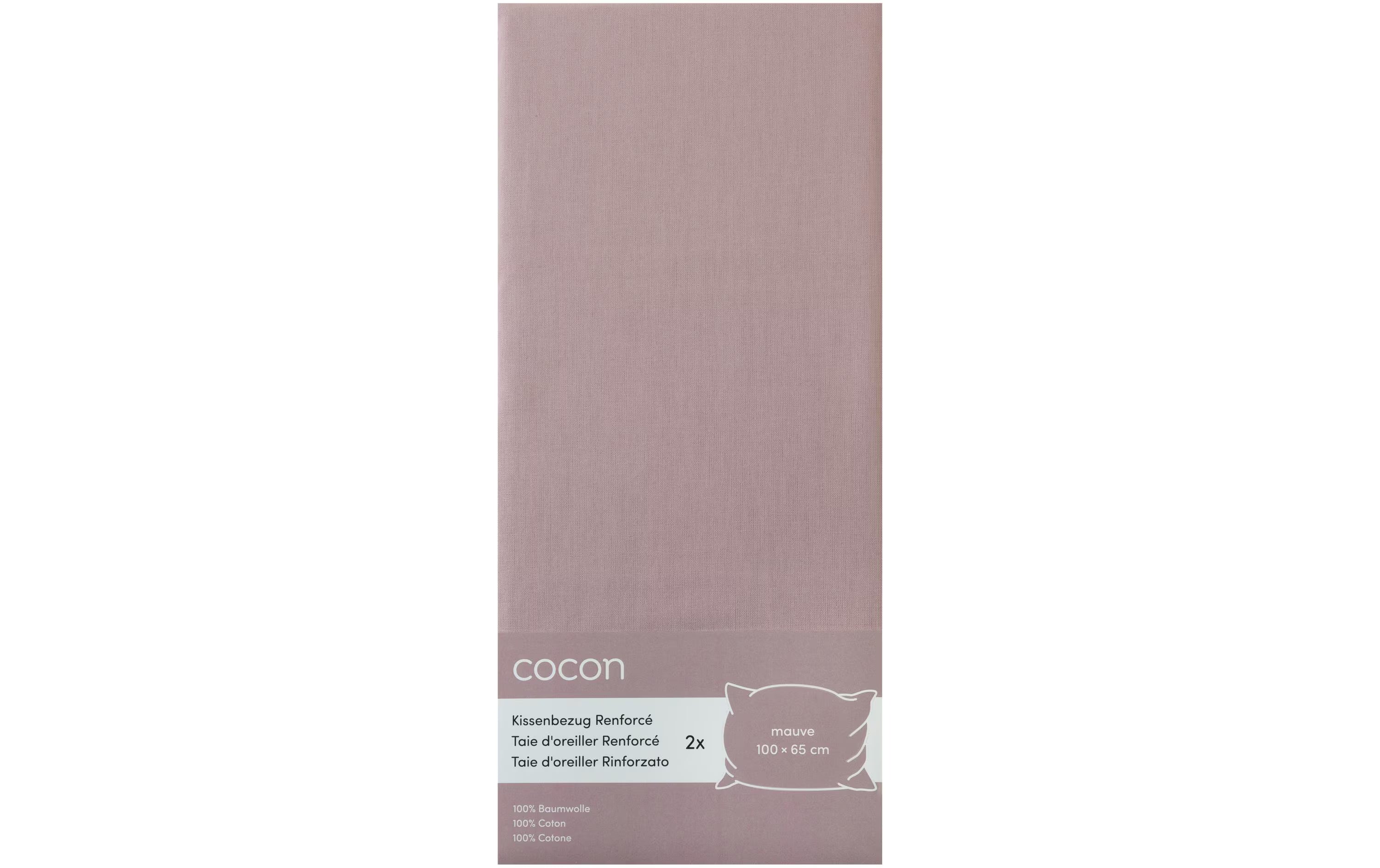 COCON Kissenbezug Renforcé 100 x 65 cm,