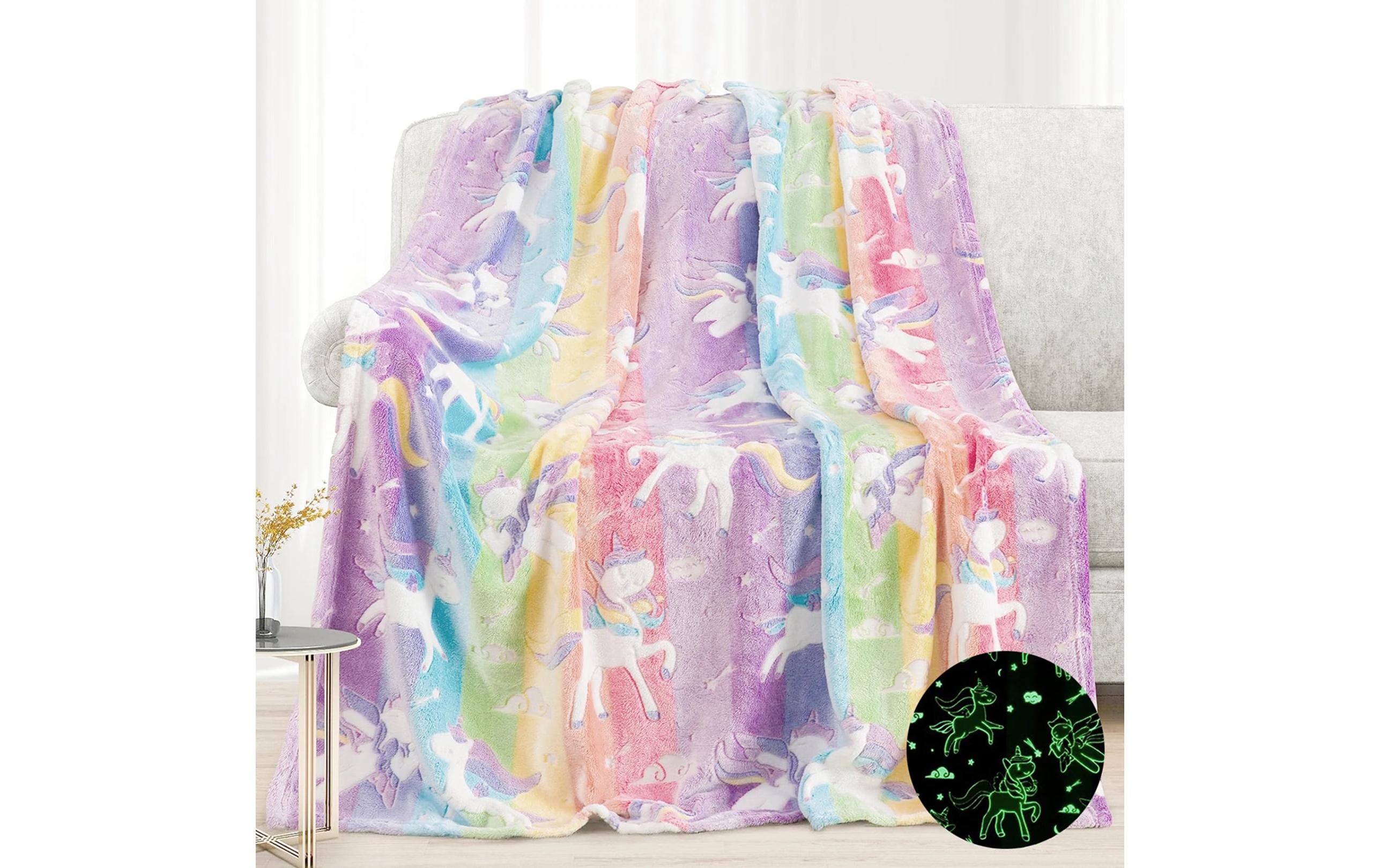 Flair, Decke Shiny 150 x 200 cm, Unicorn