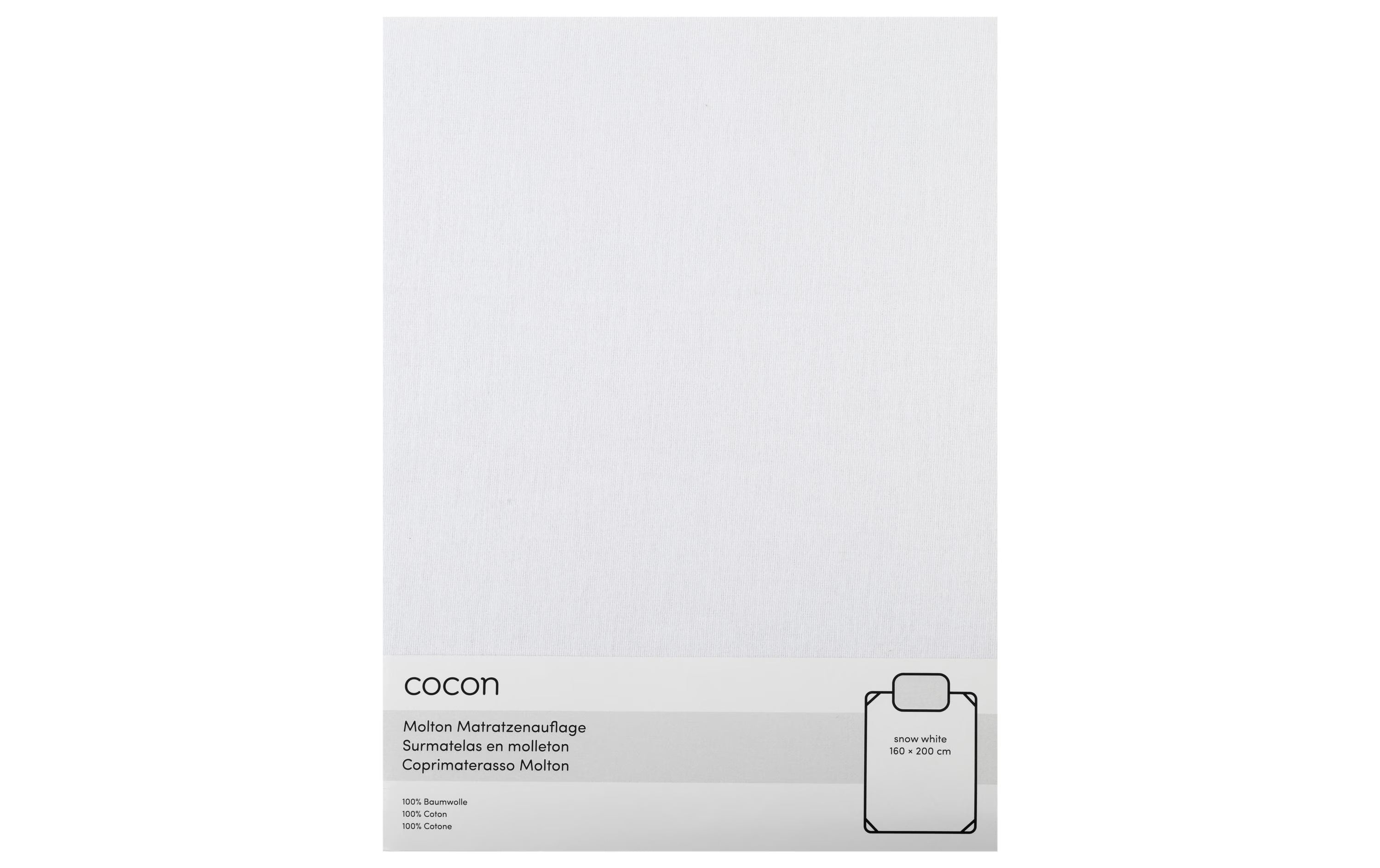 COCON Molton mit Gummiband, weiss