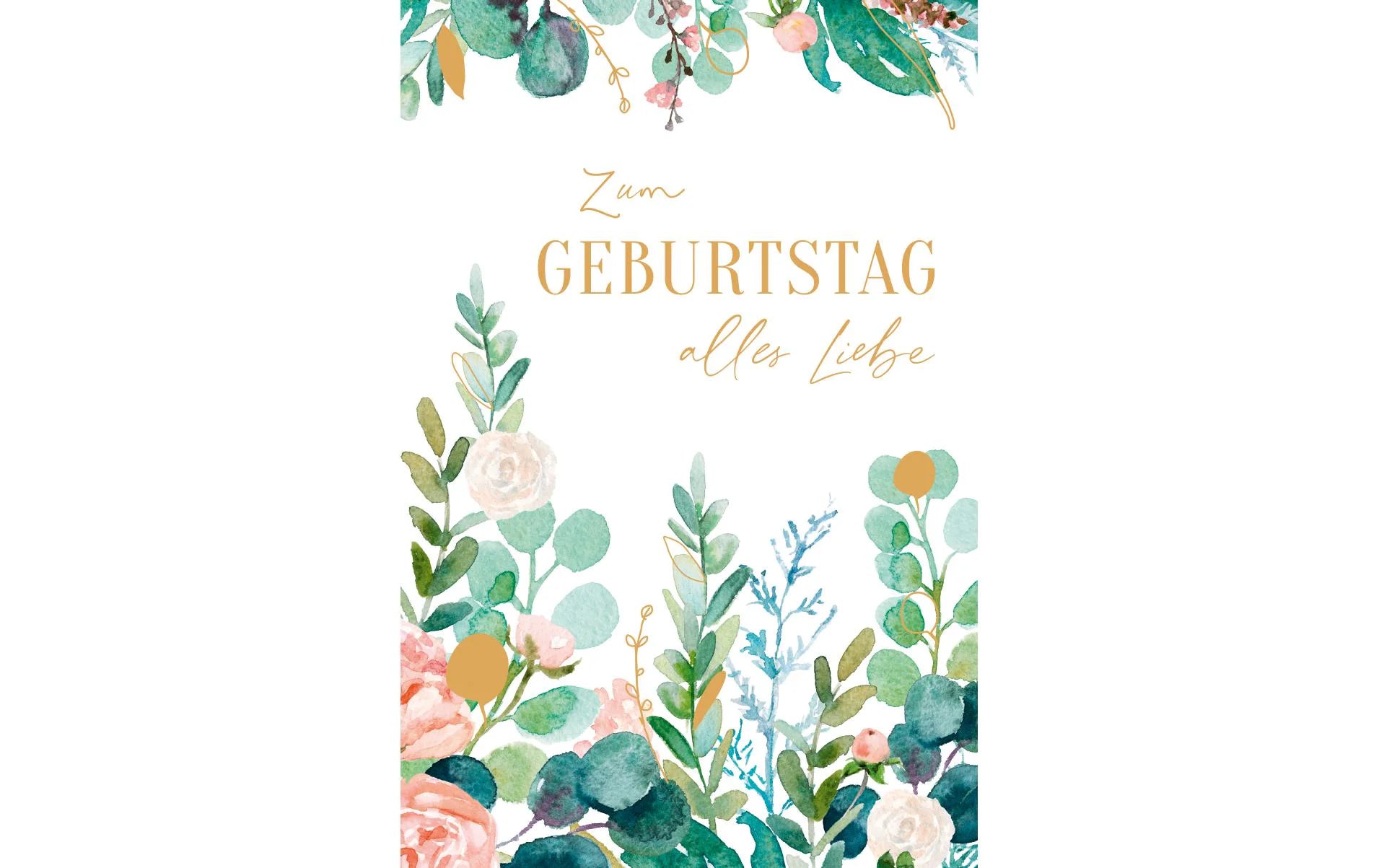 ABC Glückwunschkarte Geburtstag